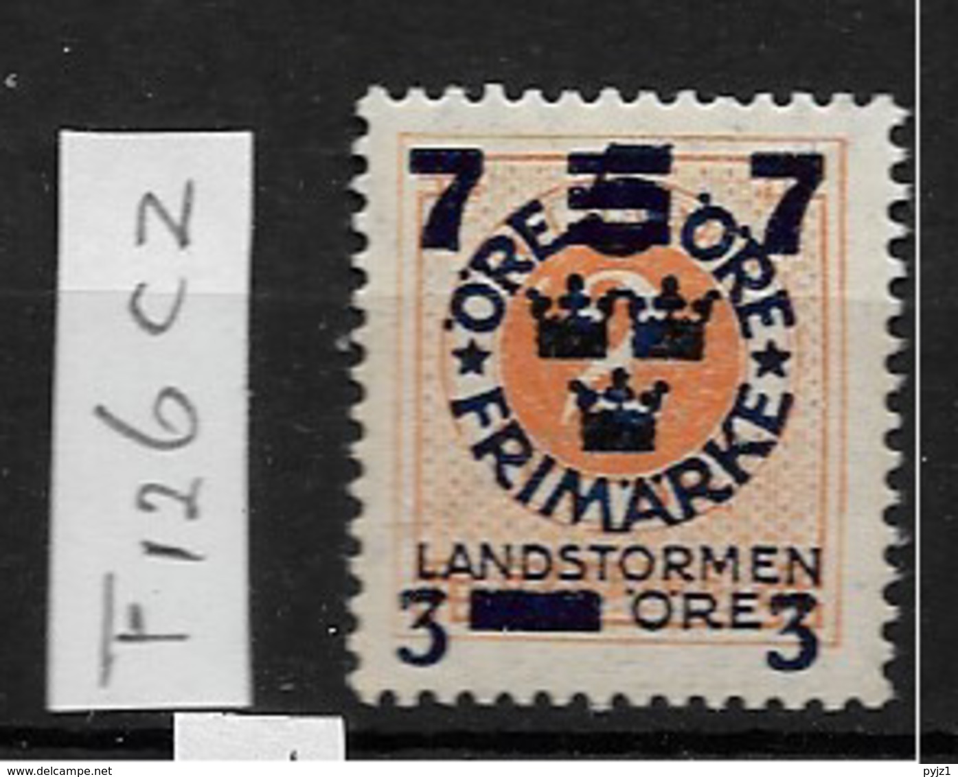 1918 MNH Sweden, Landstrom III: Watermark KPV - Ongebruikt