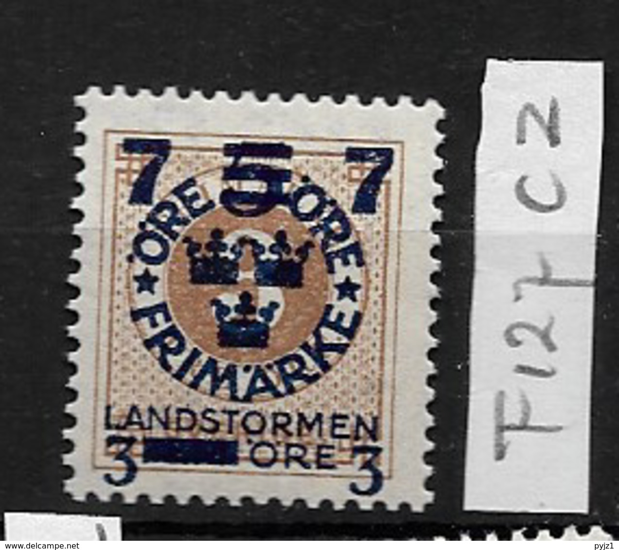 1918 MNH Sweden, Landstrom III: Watermark KPV - Ongebruikt