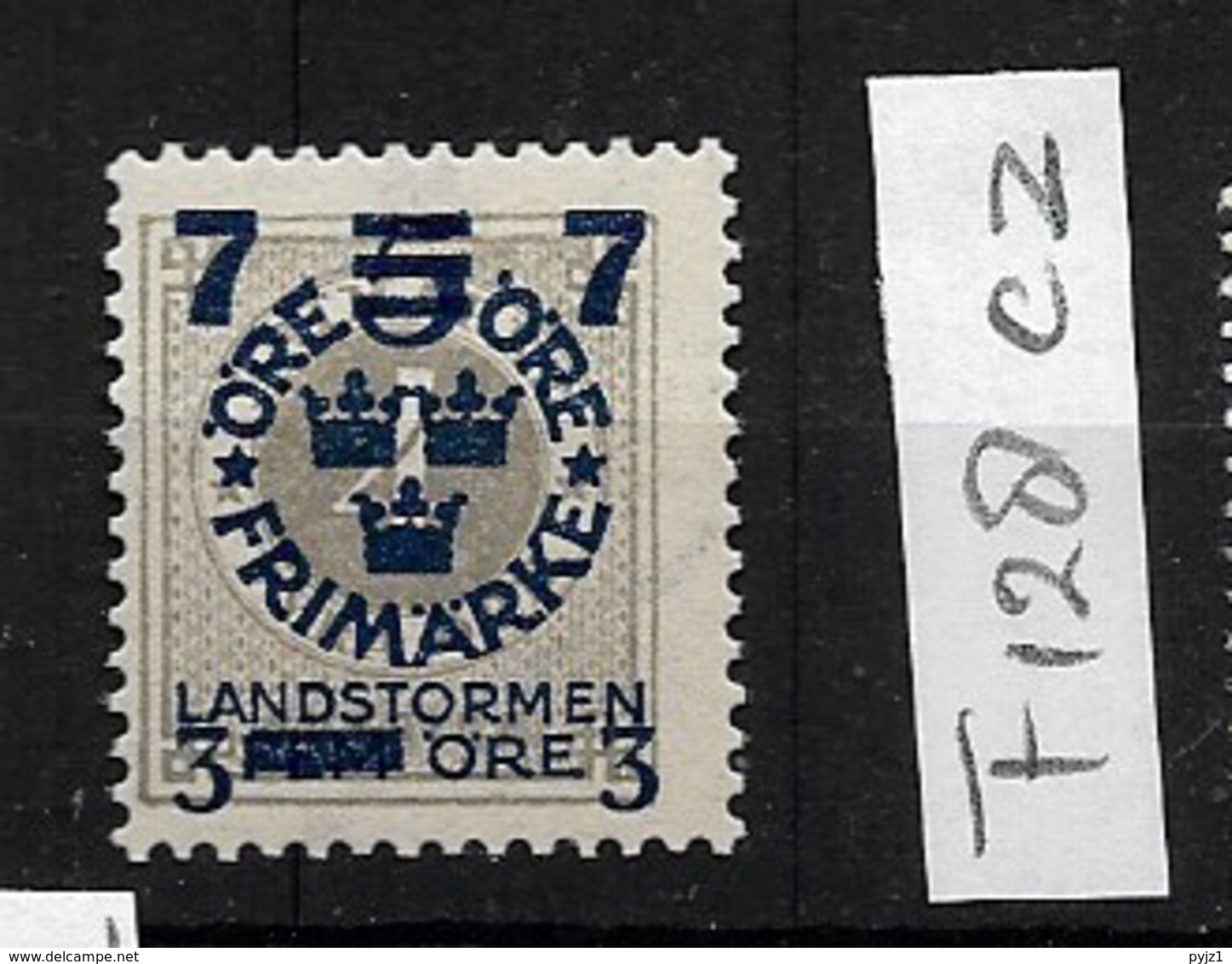 1918 MNH Sweden, Landstrom III: Watermark KPV - Ongebruikt