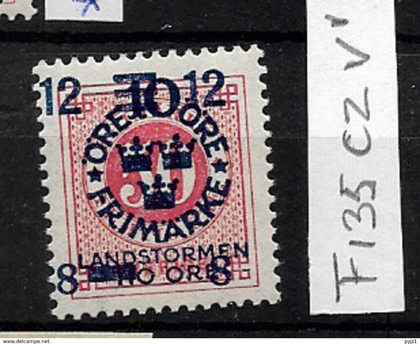 1918 MNH Sweden, Landstrom III: Overprint Shifted - Unused Stamps