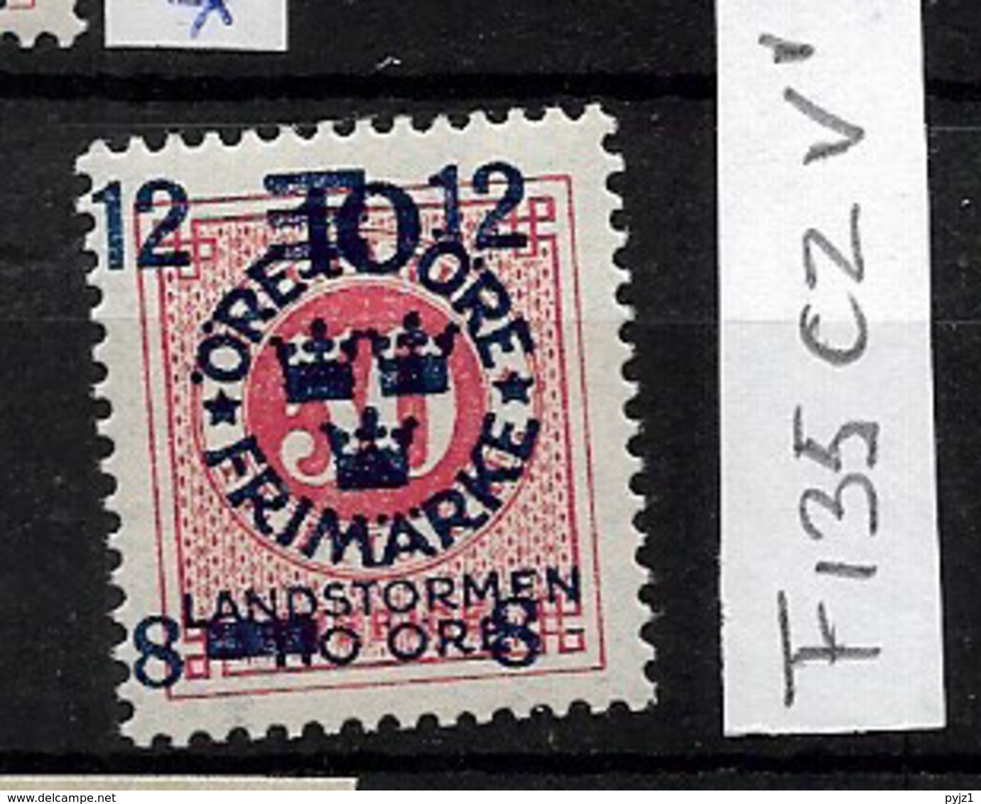 1918 MNH Sweden, Landstrom III: Overprint Shifted - Neufs