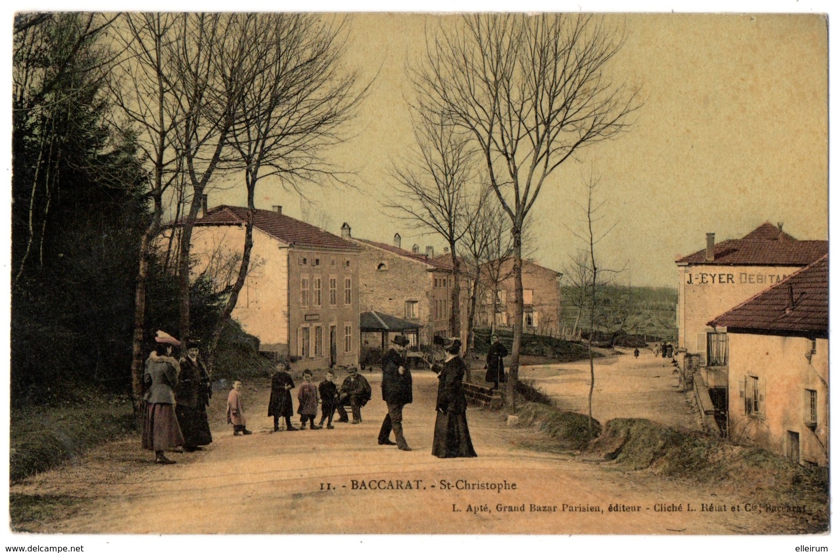 BACCARAT (54) SAINT-CHRISTOPHE. CARTE COLORISEE. - Baccarat