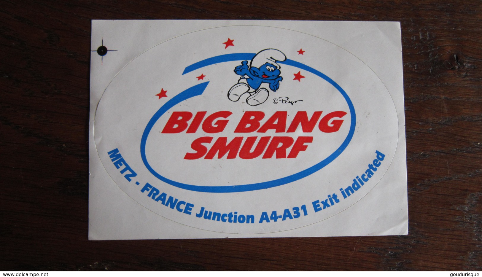 AUTOCOLLANTS  LES SCHTROUMPFS  BIG BANG SMURF - Schtroumpfs, Les