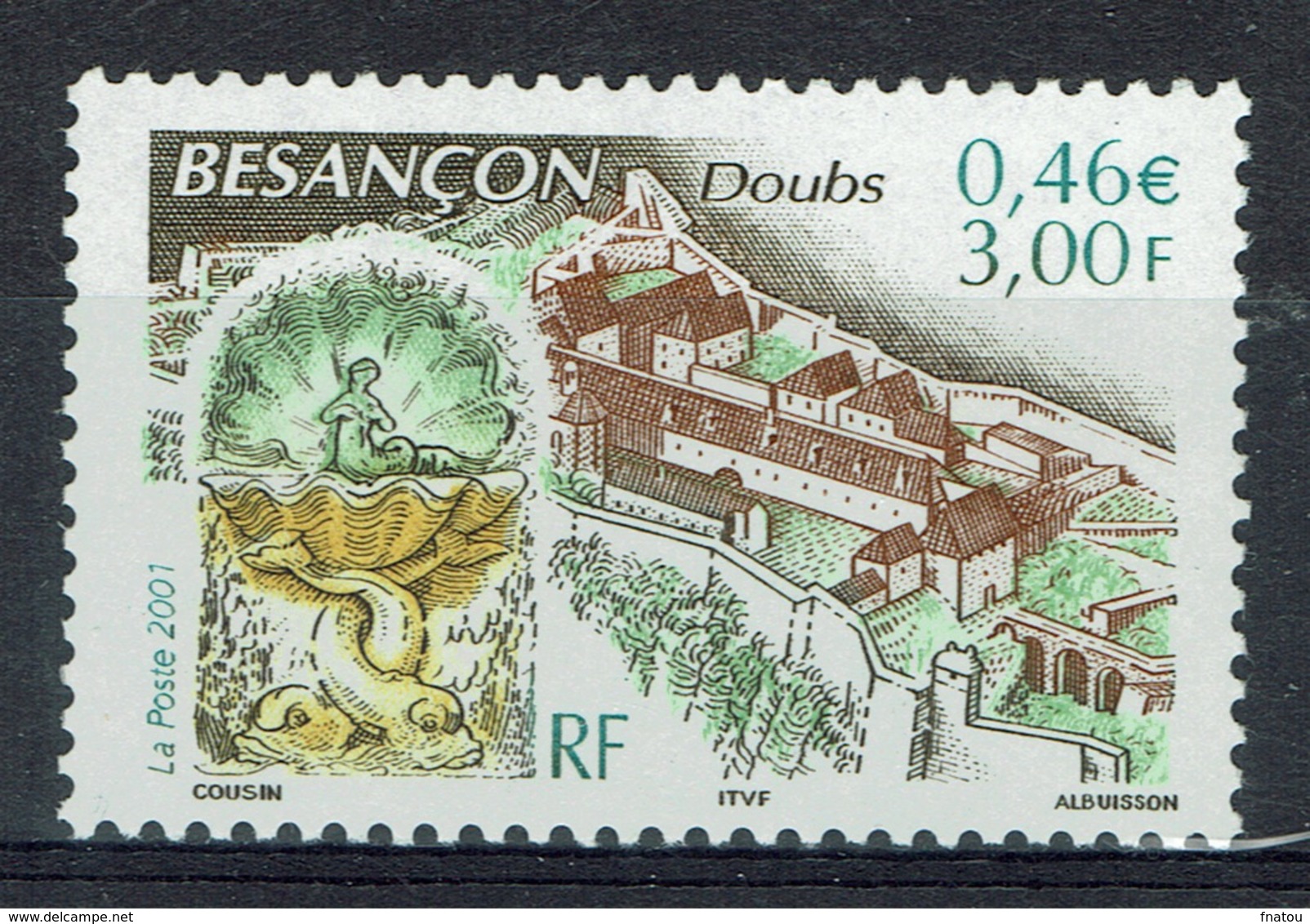 France, Besançon (Doubs), 2001, MNH VF - Unused Stamps