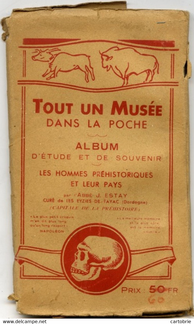 Dépt 24 - LES EYZIES - Album D'Étude Et De Souvenir - 18 Cartes Recto-verso "Tout Un Musée Dans La Poche" - Autres & Non Classés