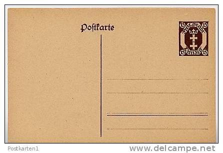 DANZIG  P 10 A  Postkarte  ** 1921  Kat. 6,50 € - Andere & Zonder Classificatie