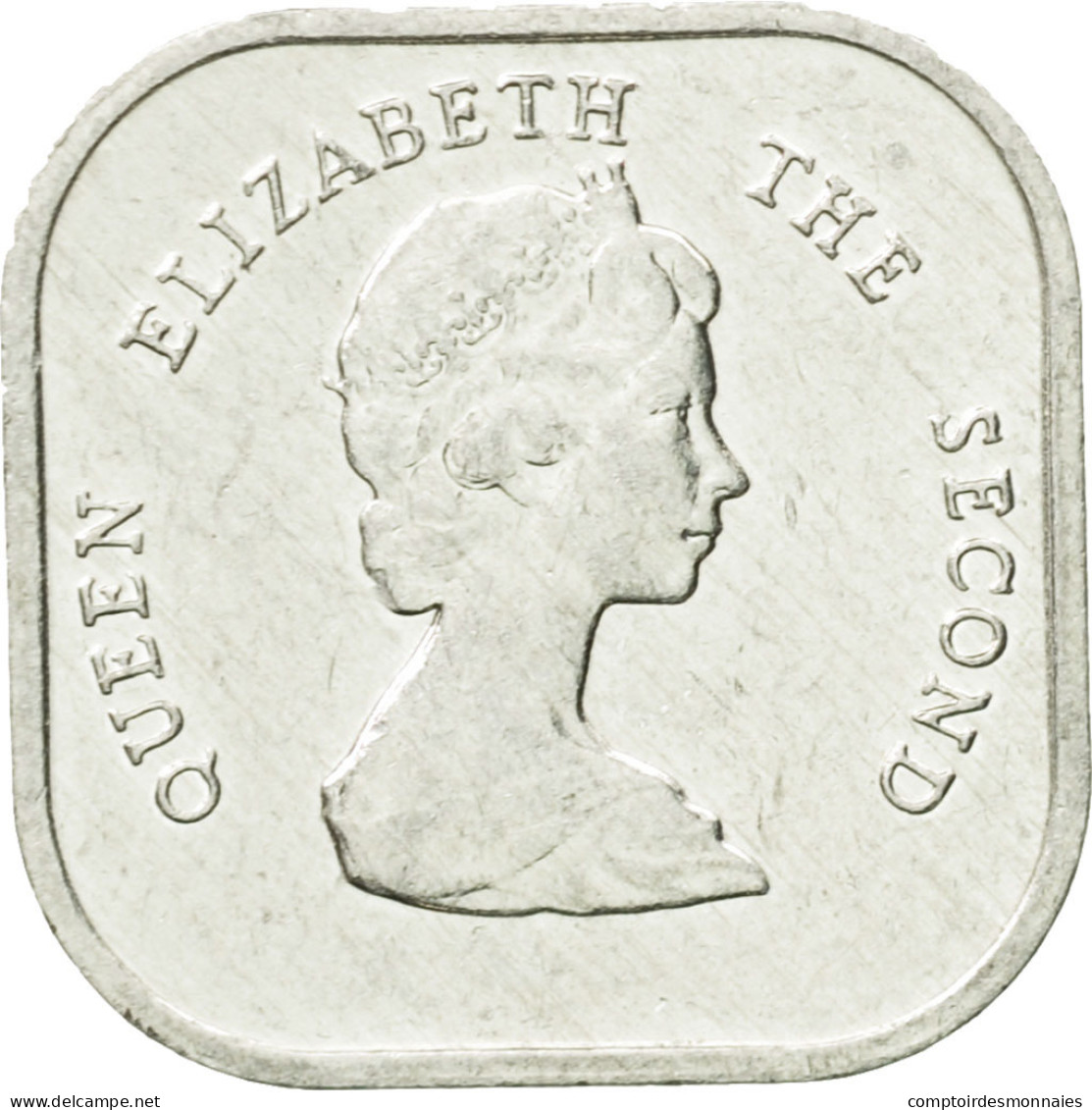 Monnaie, Etats Des Caraibes Orientales, Elizabeth II, 2 Cents, 1996, TTB - Territoires Britanniques Des Caraïbes