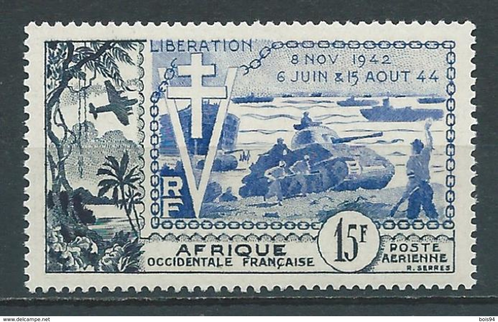 A.O.F 1954 . Poste Aérienne N° 17 . Neuf ** (MNH) - Ungebraucht