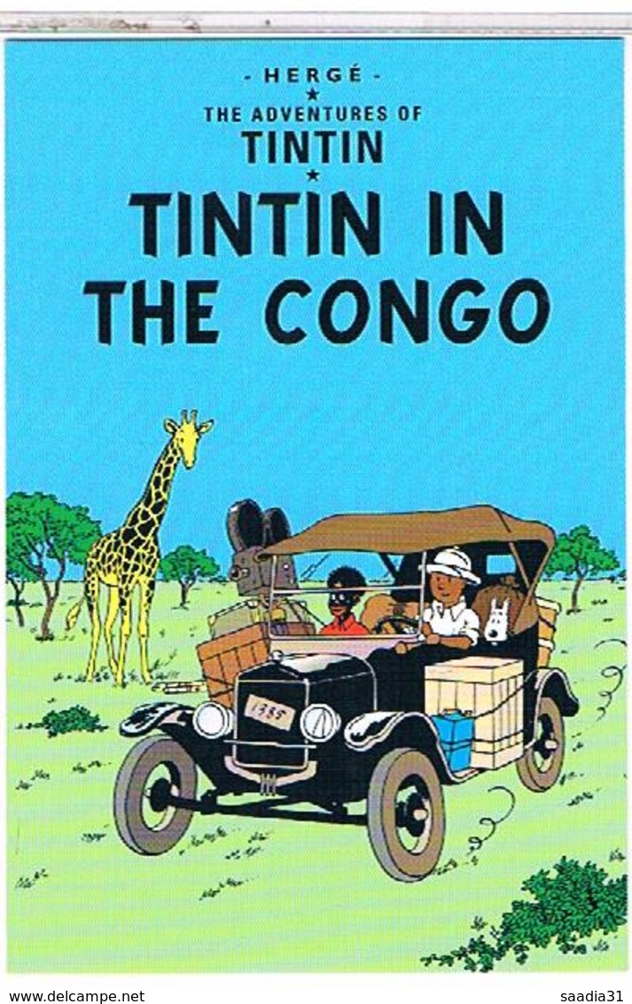TINTIN  CONGO  HERGE CPM   TTBE    1U966 - Hergé