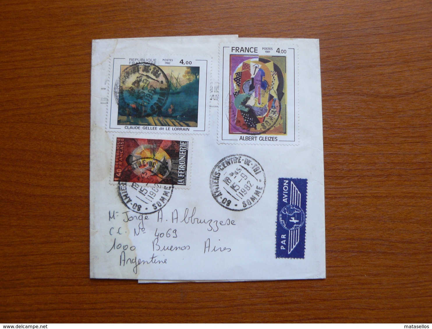 Letter De Francia - Faja Postal - Altri & Non Classificati