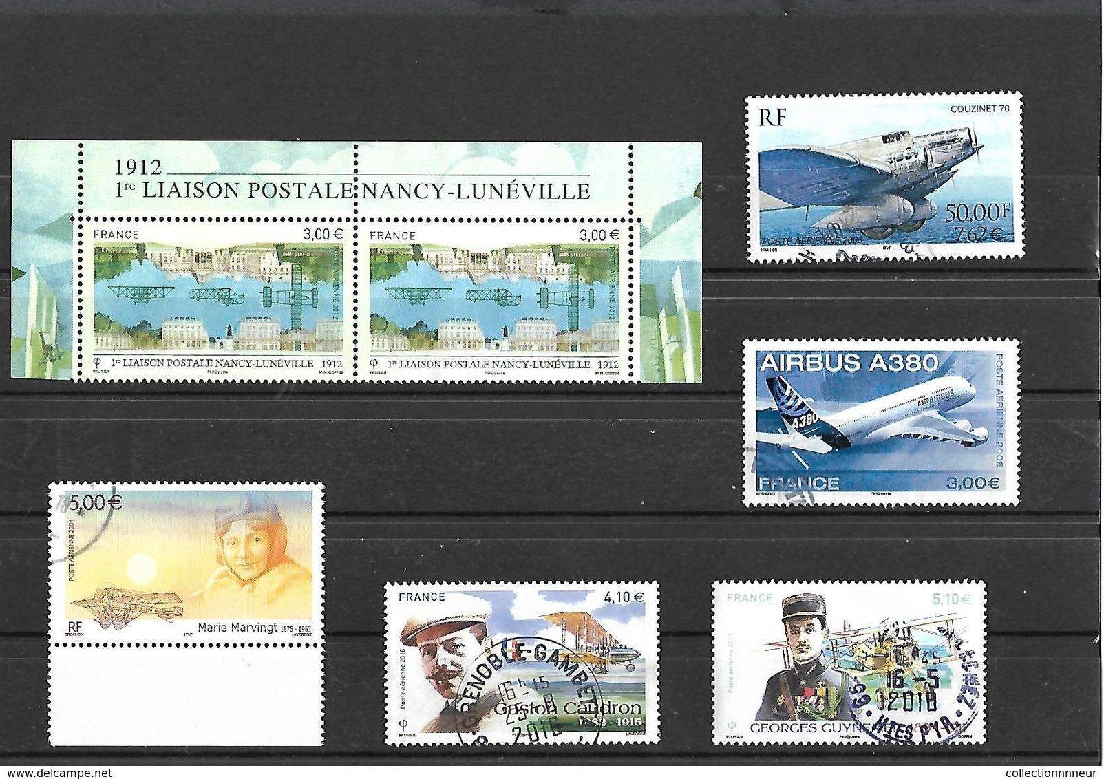 LOT DE DIVERS TIMBRES FRANCE POSTE AERIENNE OBLITERES RECENTS VOIR SCAN - 1960-.... Oblitérés