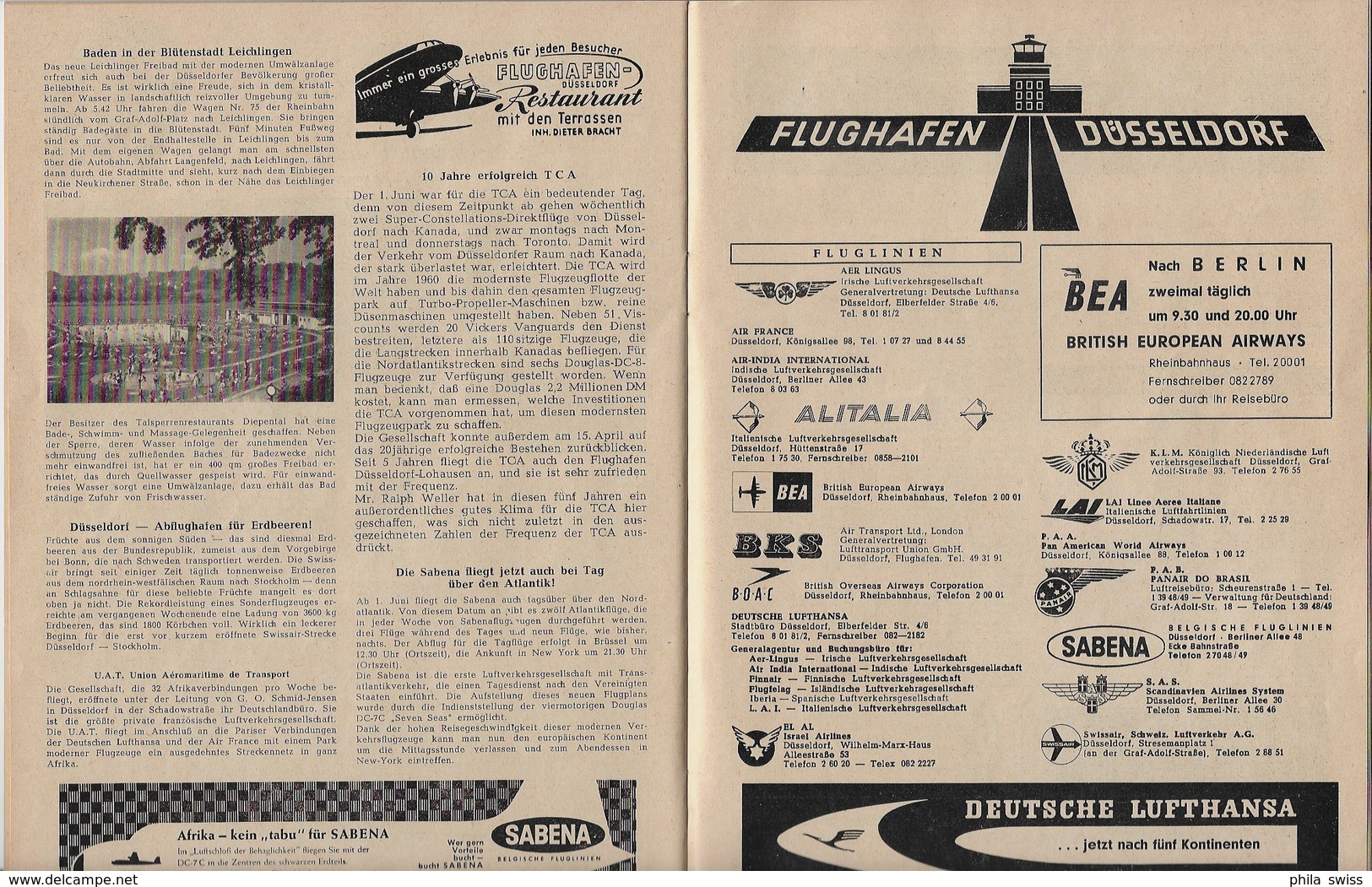 Deutschland BRD - Düsseldorfer Wochenspiegel No. 14 1957 - 52 Seiten - Travel & Entertainment