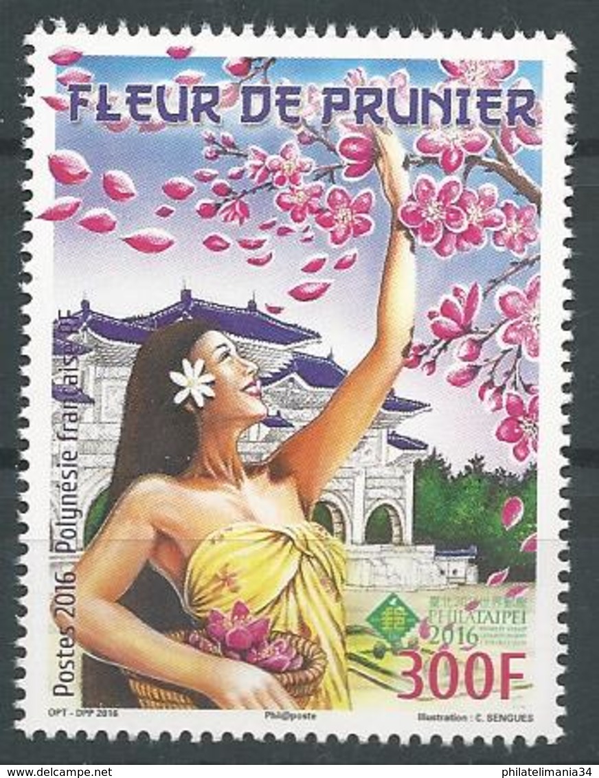 Polynésie Française 2016 - Fleur Du Prunier (1v) - Unused Stamps