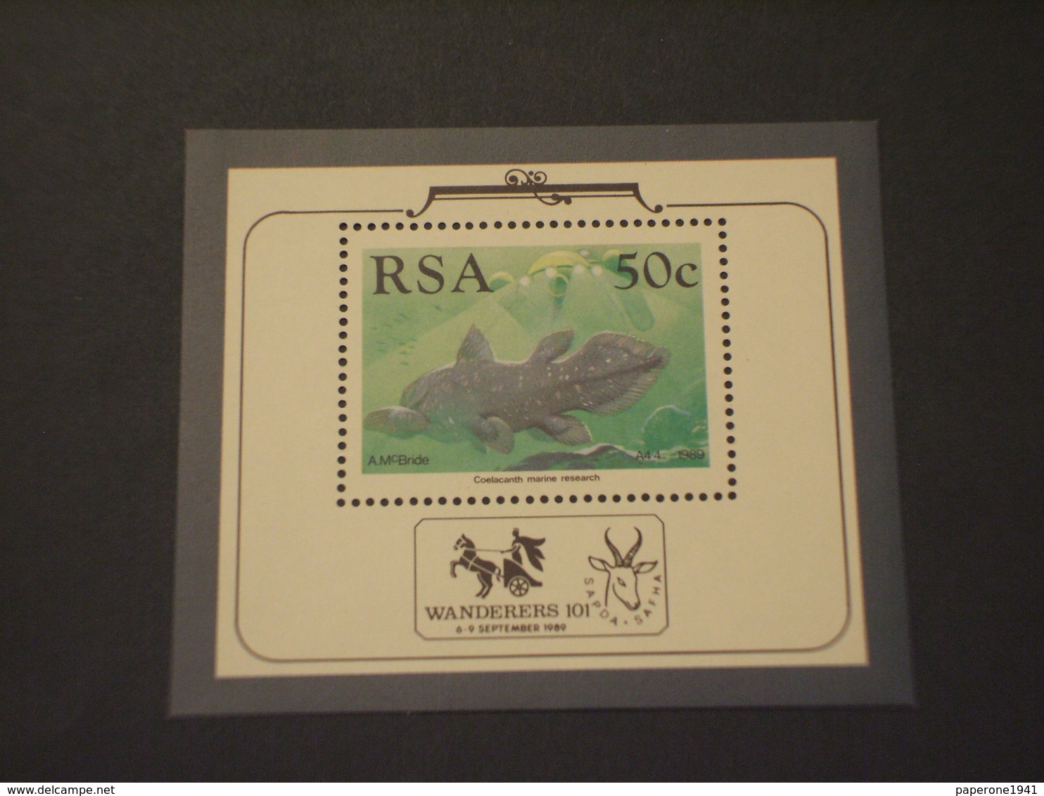 SUD AFRICA-RSA - BF 1989 PESCE - NUOVO(++) - Blokken & Velletjes