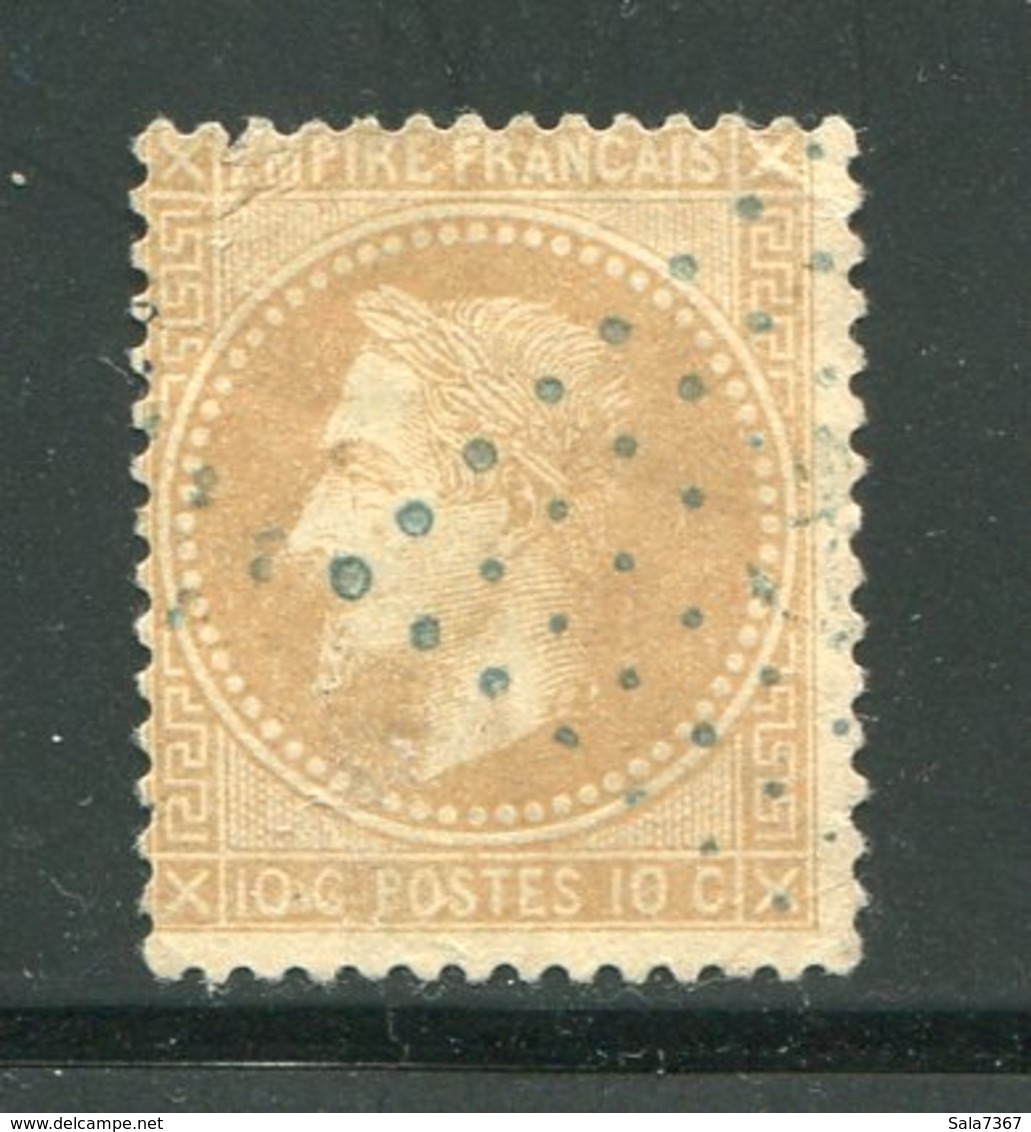 Y&T N°28A- Ancre Bleue - 1863-1870 Napoleon III With Laurels