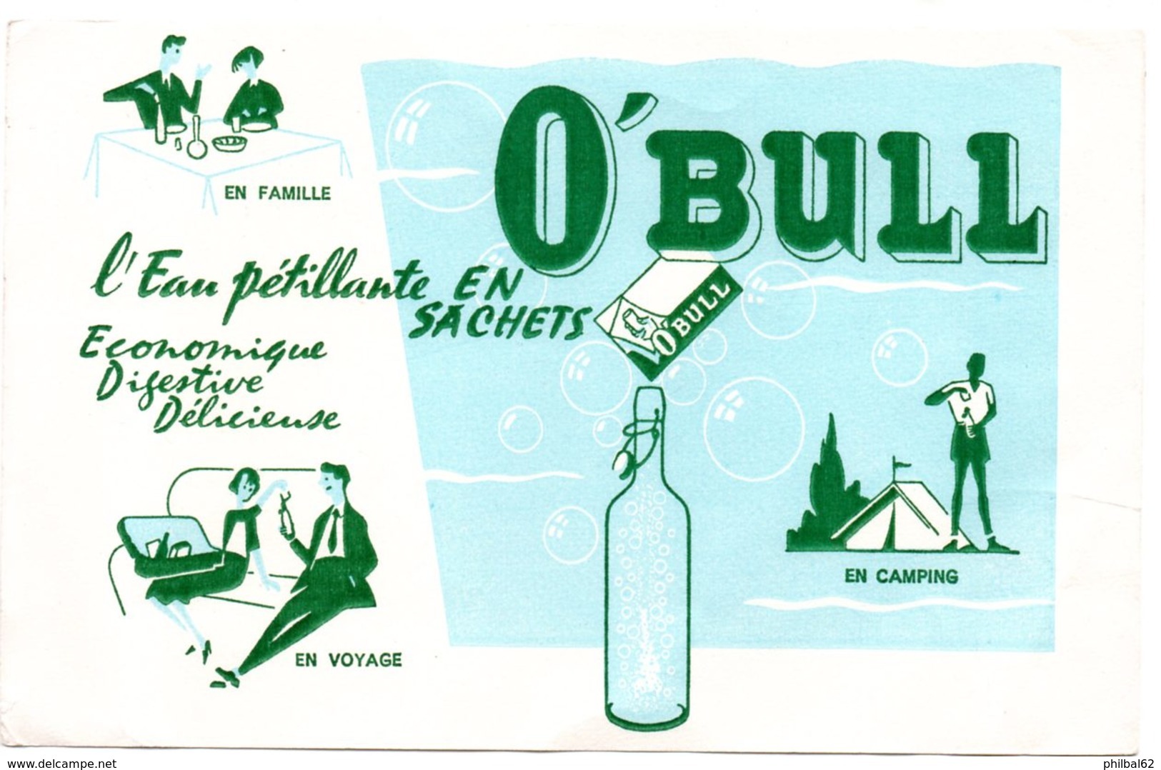 Buvard O'Bull, L'eau Pétillante En Sachets. - Frisdrank