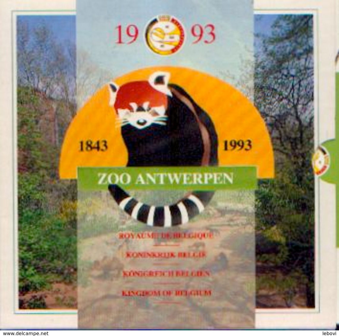 BELGIQUE – Série « Fleur De Coin » - Zoo D’Anvers - 1993 - Collections