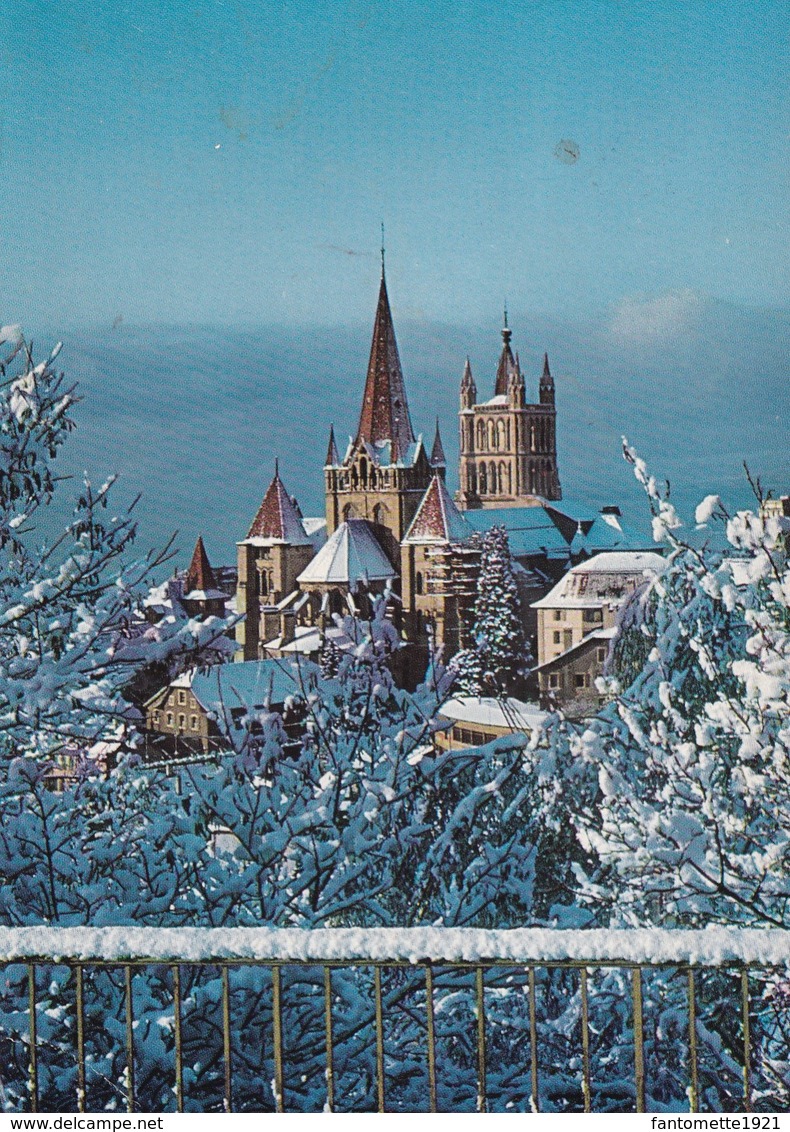 LAUSANNE LA CATHEDRALE SOUS LA NEIGE (dil127) - Lausanne