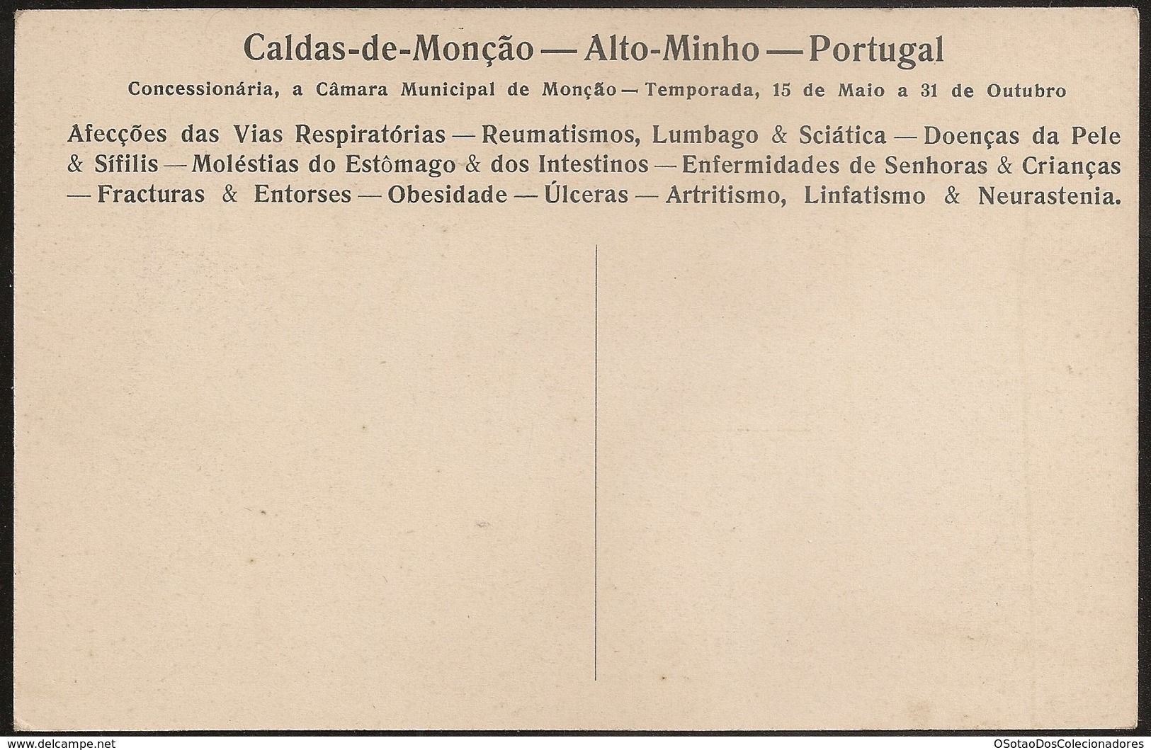 Postal Portugal - Monção - Chafariz E Jardinito Do Loreto - CPA - Postcard Advertising Of Treated Diseases - Viana Do Castelo