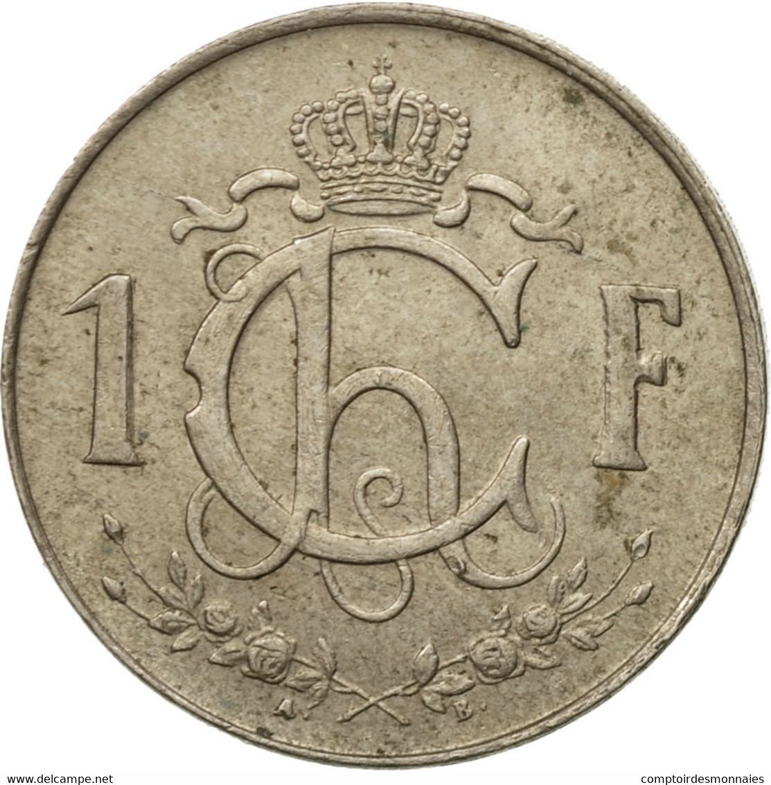 Monnaie, Luxembourg, Charlotte, Franc, 1962, TB+, Copper-nickel, KM:46.2 - Luxembourg