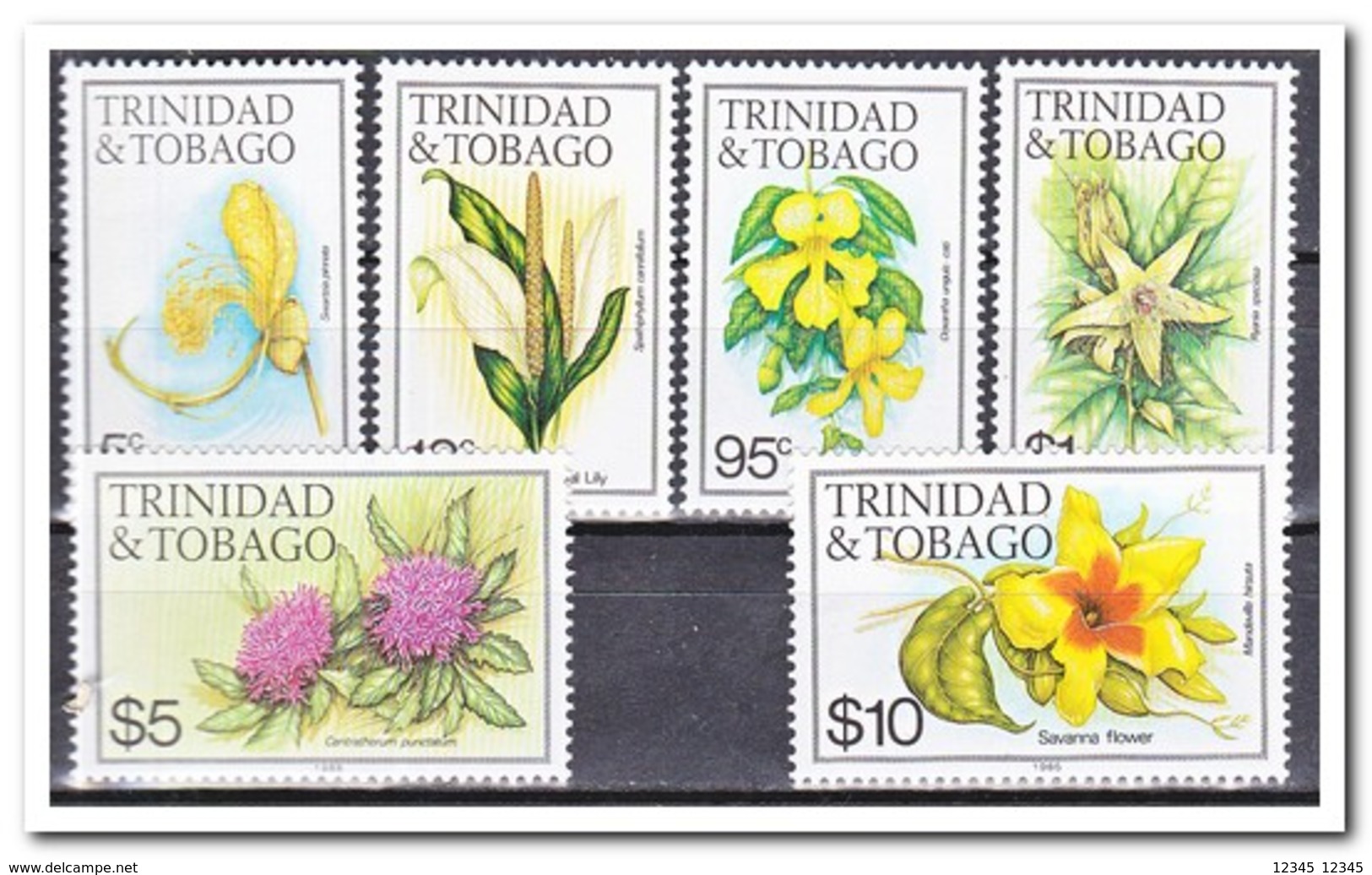 Trinidad & Tobago 1985, Postfris MNH, Flowers - Trinidad En Tobago (1962-...)