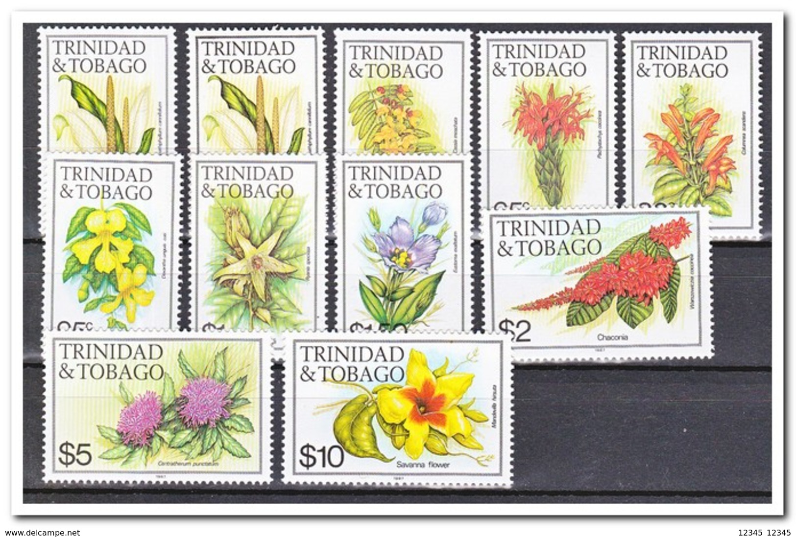 Trinidad & Tobago 1987, Postfris MNH, Flowers - Trinidad En Tobago (1962-...)