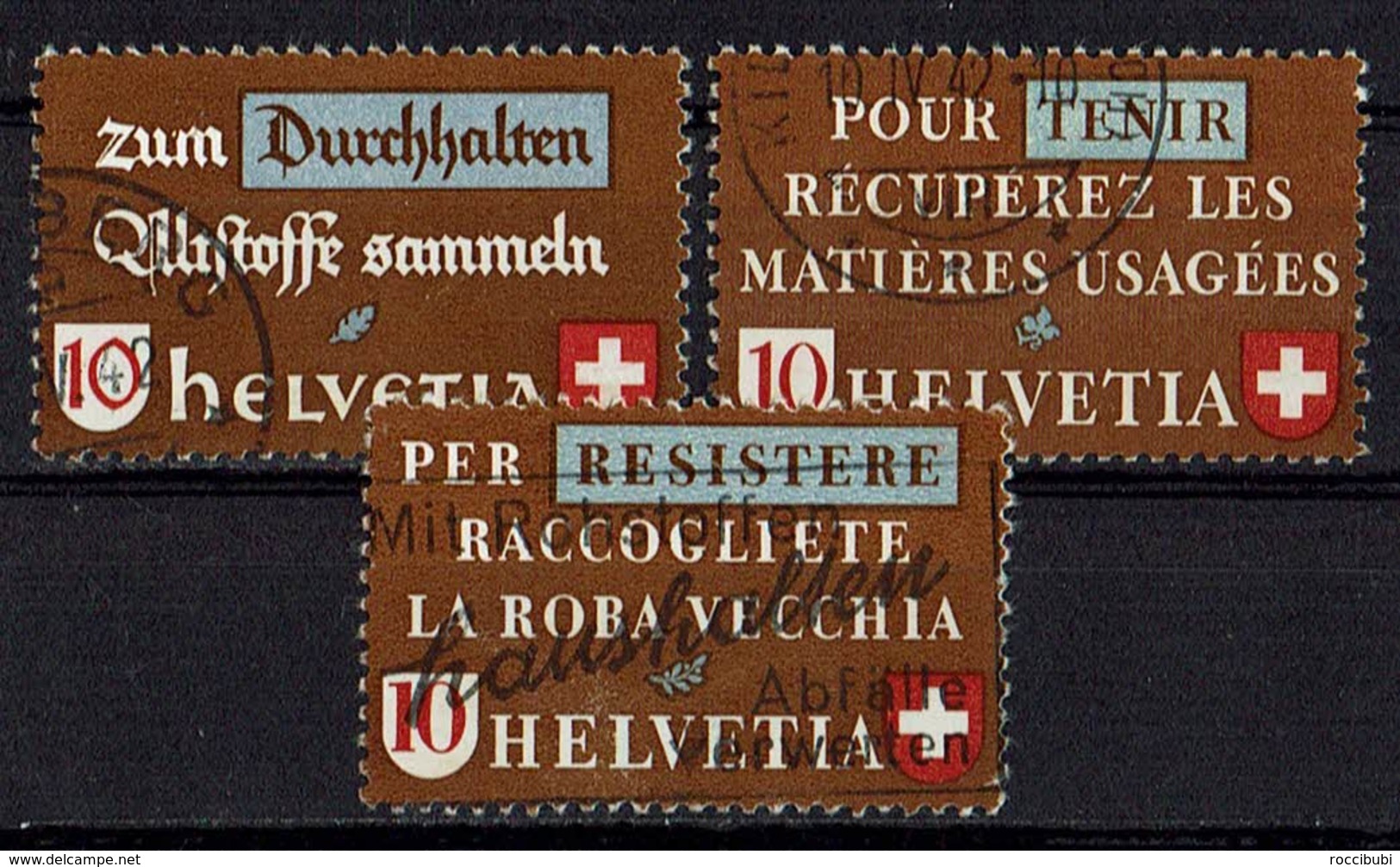 Schweiz 1942 // Mi. 405/407 O (027..263) - Gebraucht