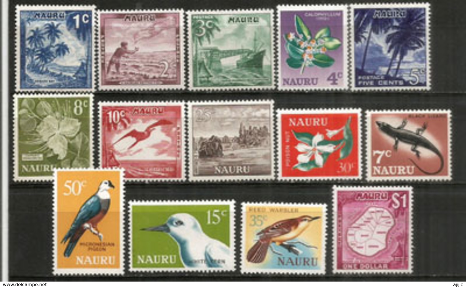 Emission Definitive Complète Année 1966, 14 Timbres Neufs ** Côte 20,00 Euro - Nauru