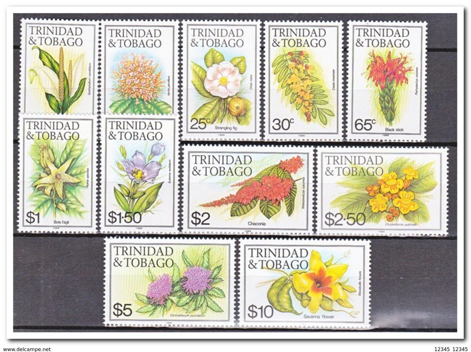 Trinidad & Tobago 1989, Postfris MNH, Flowers - Trinidad En Tobago (1962-...)