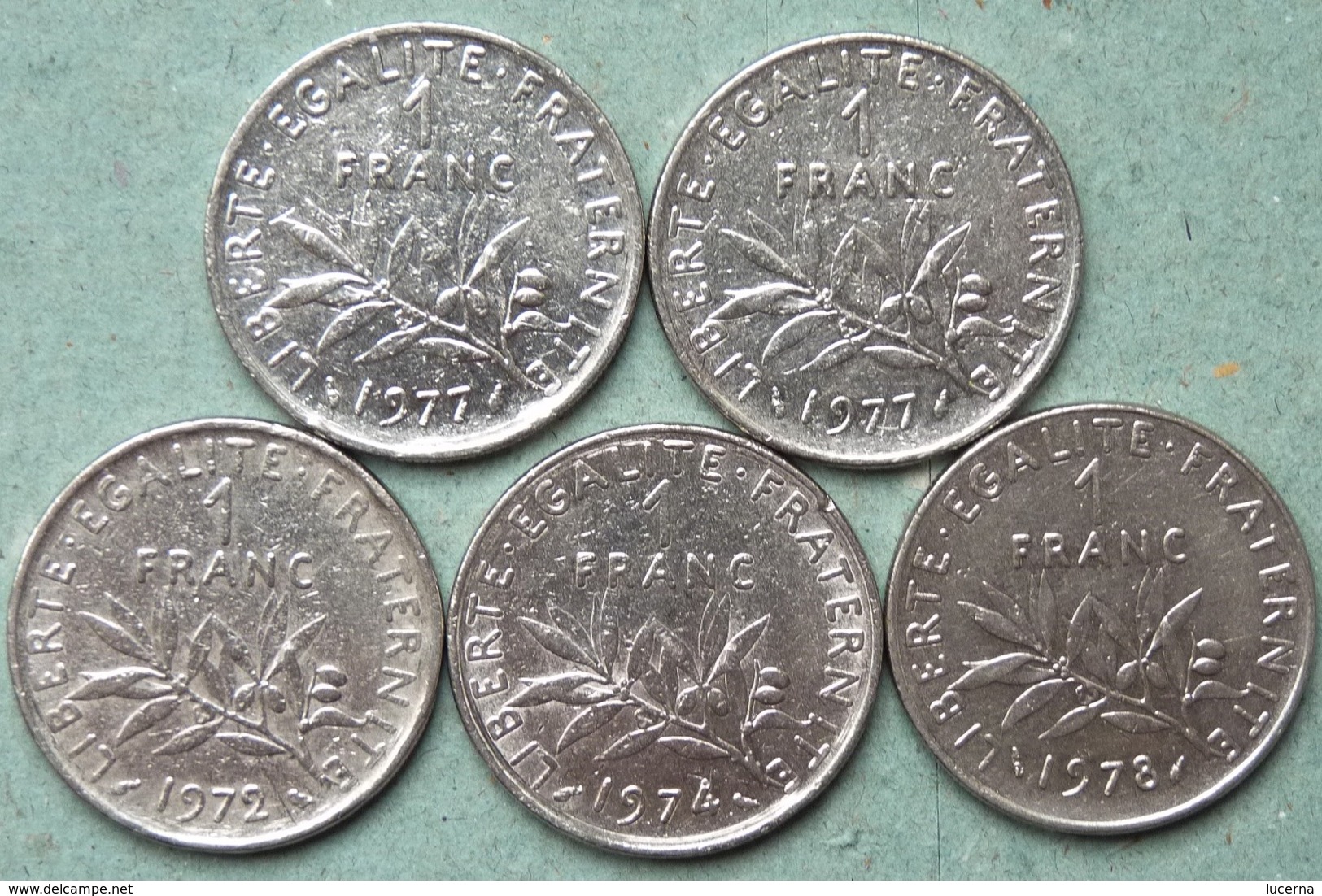 LOT 25 PIECES NOUVEAU FRANC 1 5 10 20 50 CENTIMES 1/2 1 10 FRANCS Cts - Other & Unclassified