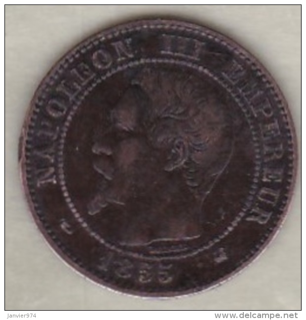 2 Centimes 1855 K Bordeaux - Chien. Napoléon III - Otros & Sin Clasificación