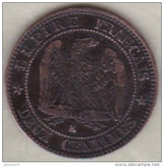 2 Centimes 1855 K Bordeaux - Chien. Napoléon III - Otros & Sin Clasificación