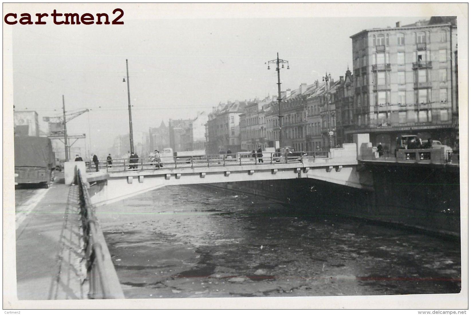 BRUXELLES PONT CHAUSSEE DE GAND CHANTIER TRAVAUX PUBLIC CONSTRUCTION GENIE CIVIL GRUE - Altri & Non Classificati