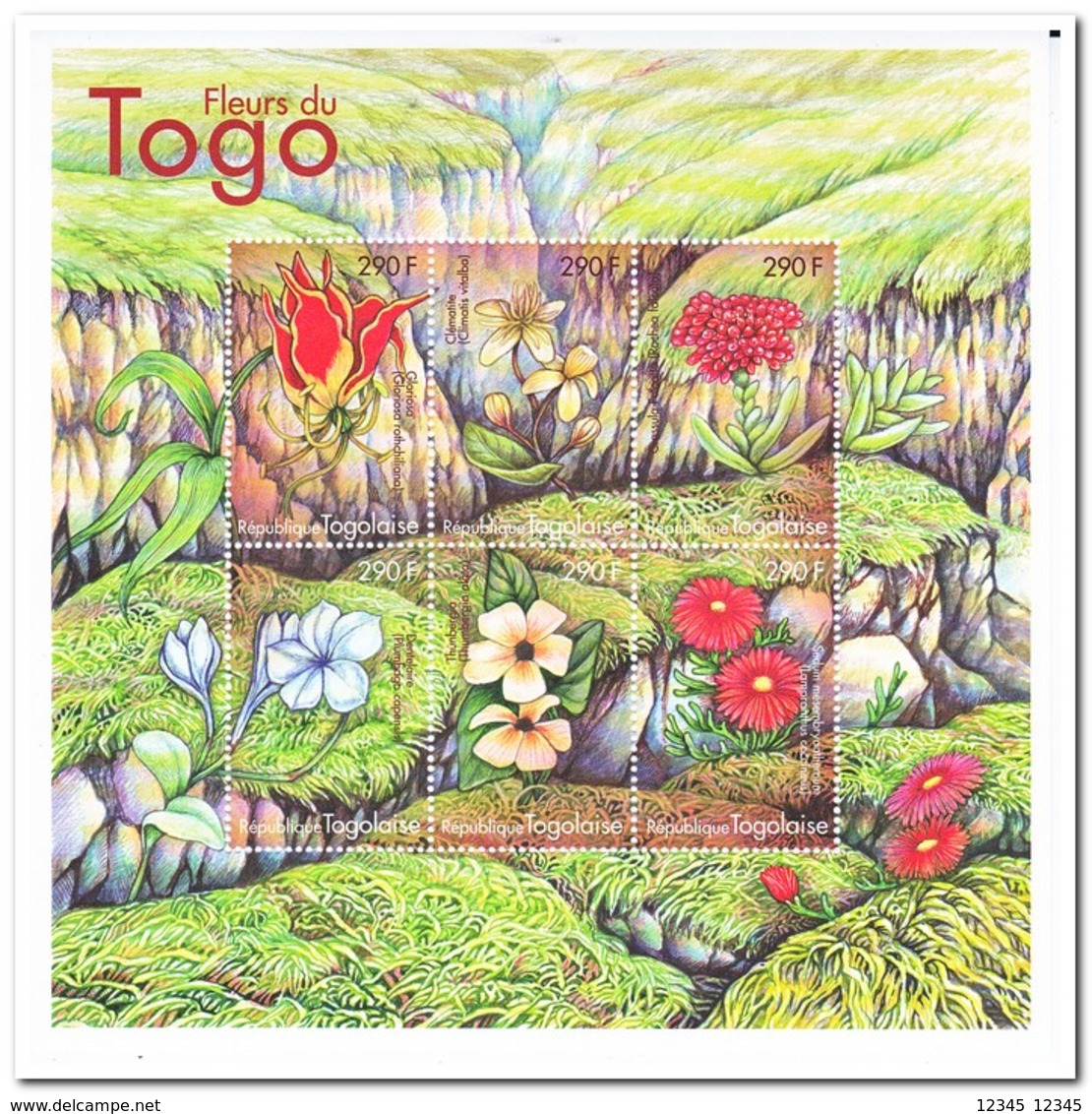 Togo 2000, Postfris MNH, Flowers - Togo (1960-...)