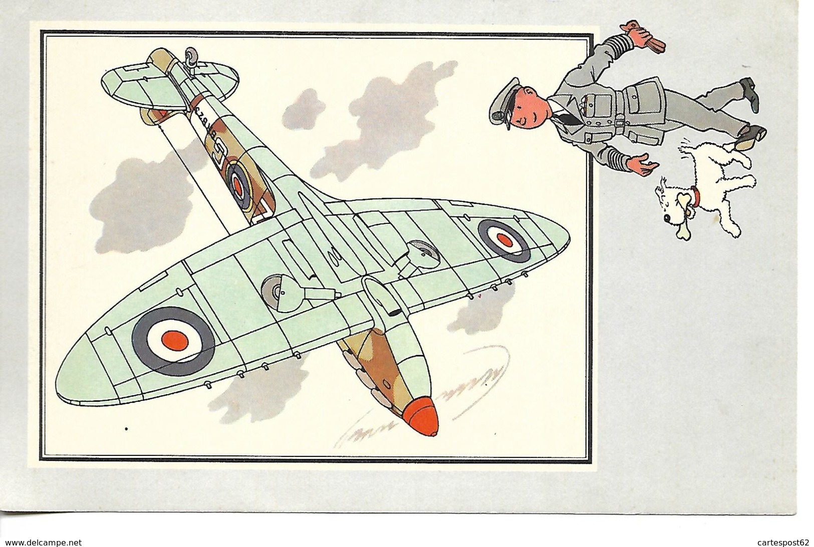 Voir Et Savoir Par Hergé. Aviation Guerre 1939 - 1945. Vickers Supermarine. Grande-Bretagne. Tintin Et Milou (Avion ) - Collections