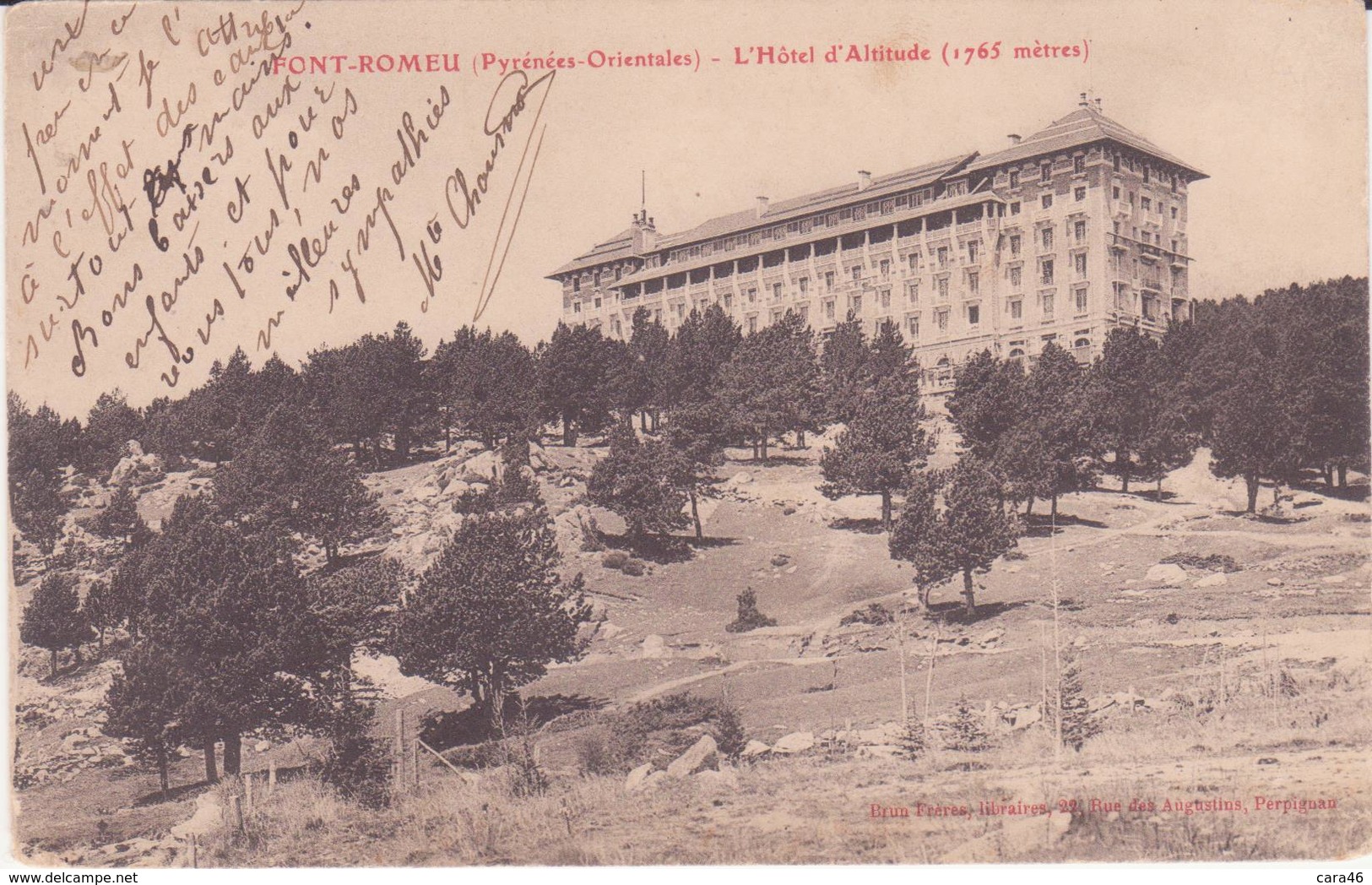 CPA - FONT ROMEU  - L' Hôtel D'altitude - Sonstige & Ohne Zuordnung