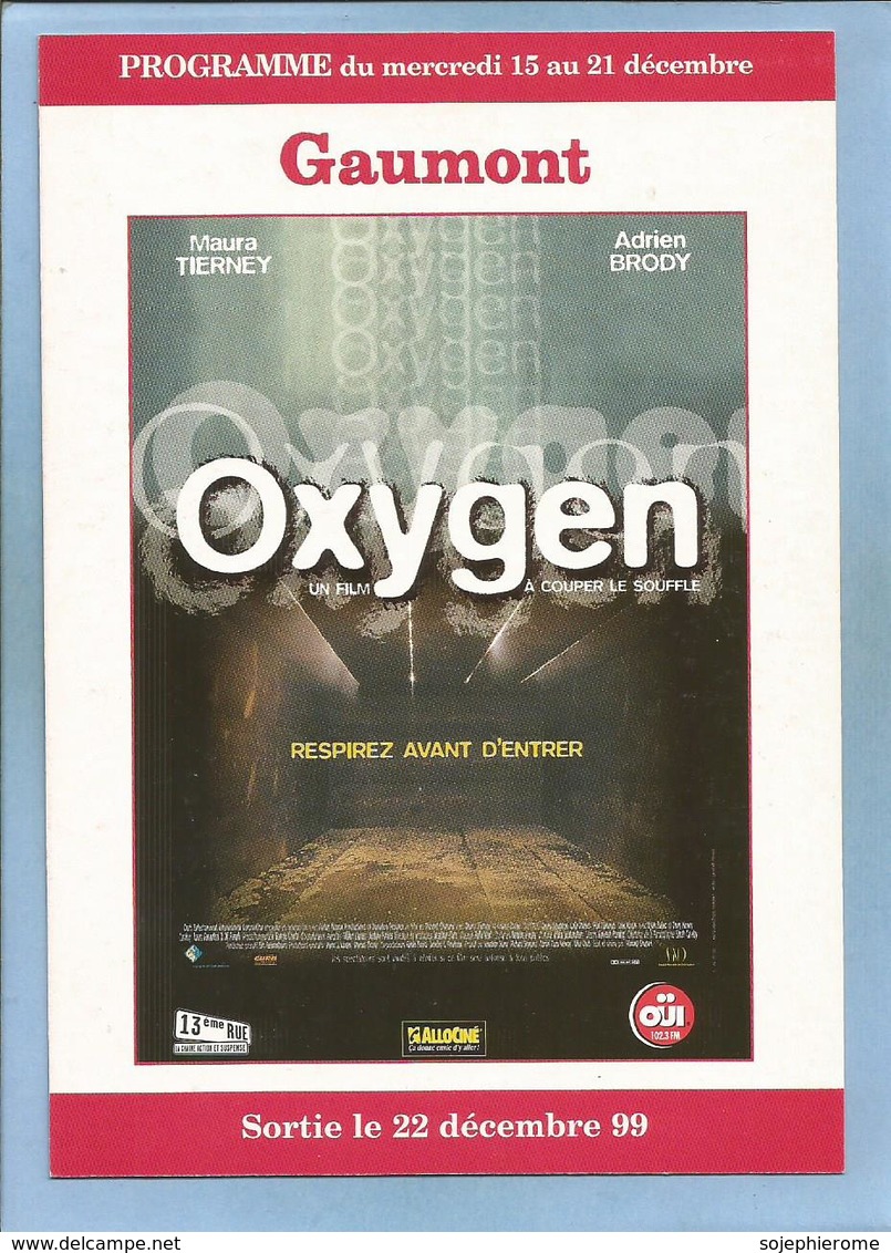 "Oxygen" De Richard Shepard Avec Maura Tierney Et Adrien Brody 2 Scans - Publicité Cinématographique