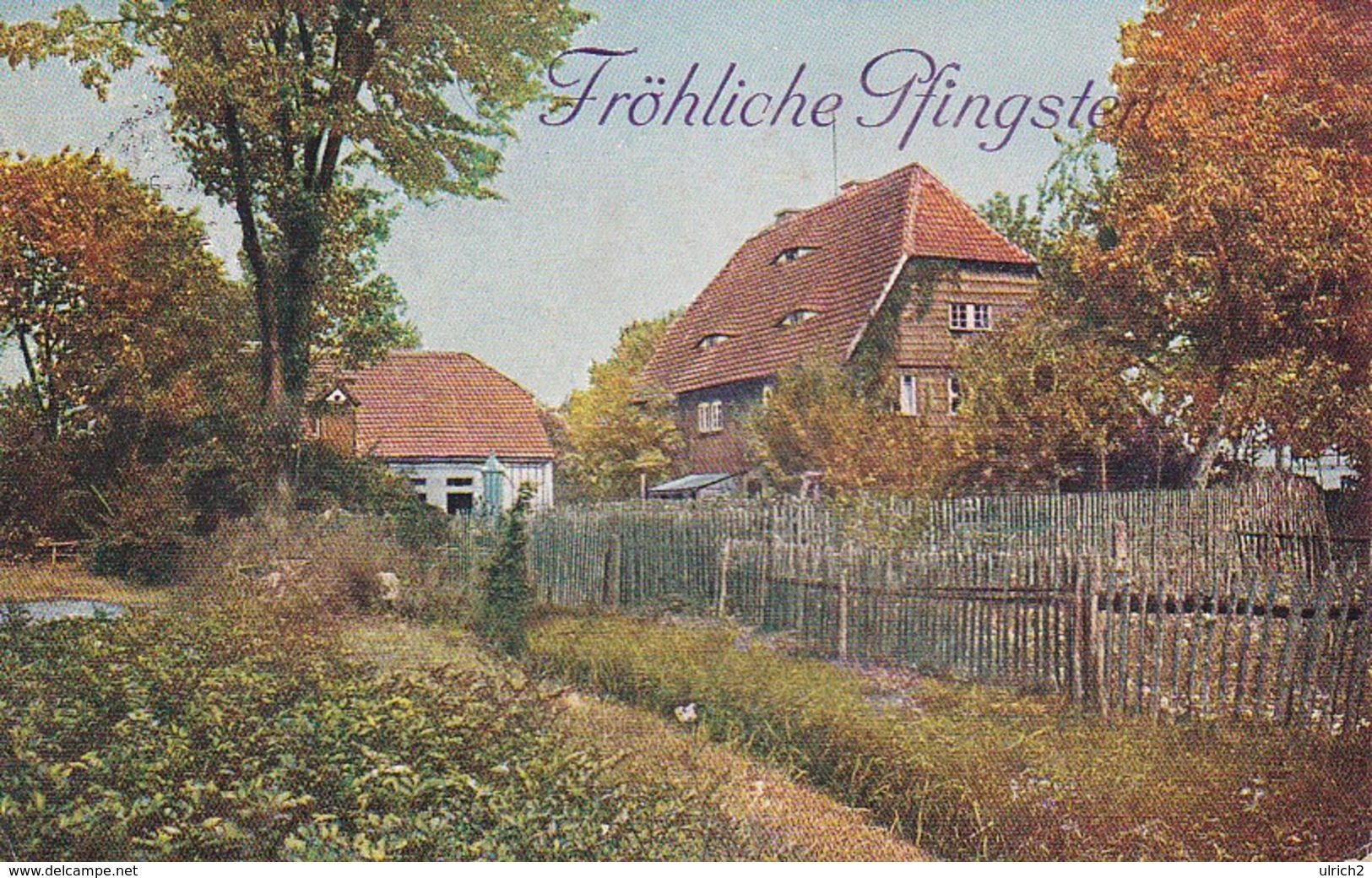 AK Fröhliche Pfingsten - Bauernhaus - Köslin - 1926 (36172) - Pentecôte