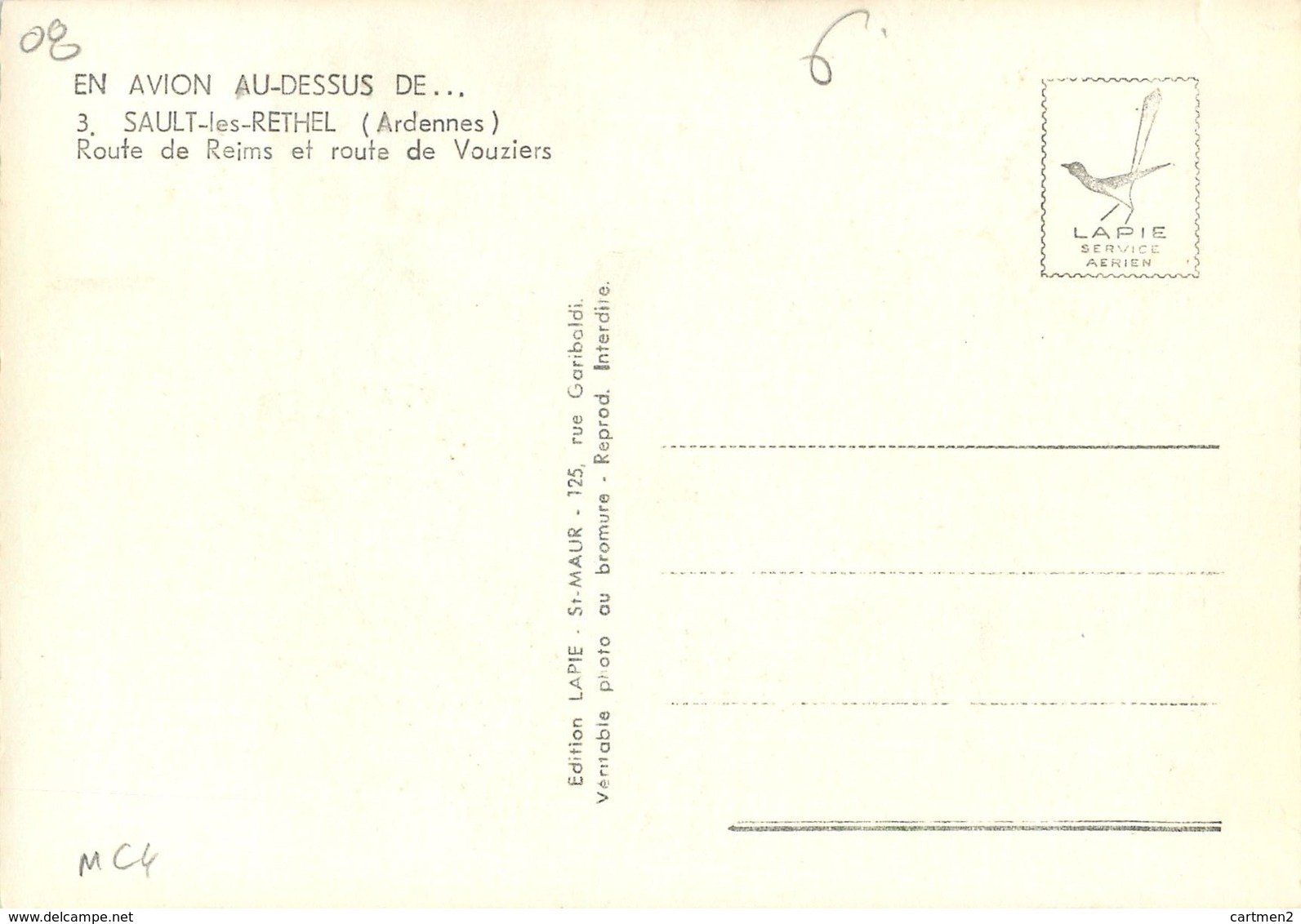 SAULT-LES-RETHEL ROUTE DE REIMS ET ROUTE DE VOUZIERS 08 - Altri & Non Classificati