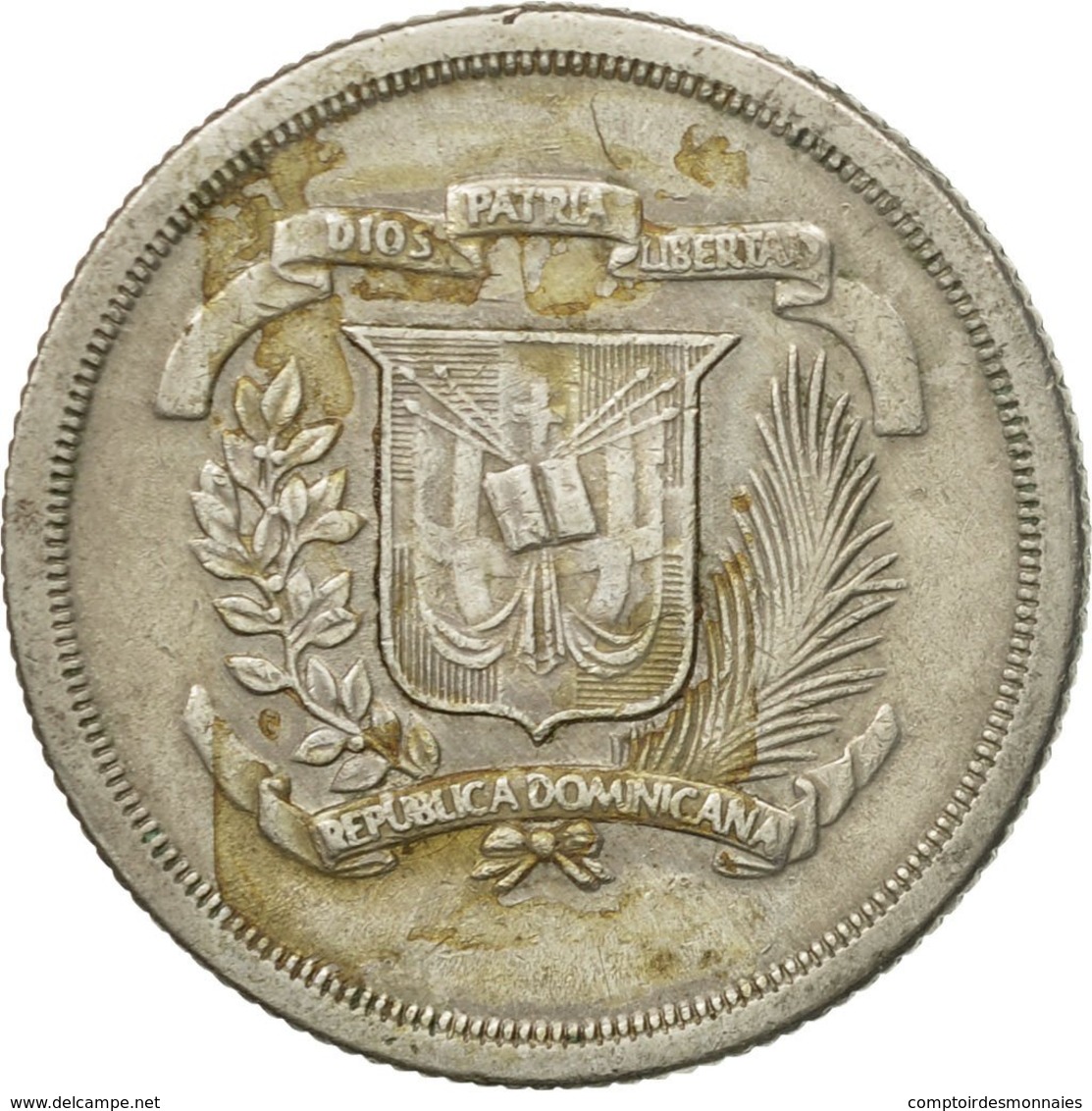 Monnaie, Dominican Republic, 25 Centavos, 1981, TB, Copper-nickel, KM:51 - Dominicaanse Republiek
