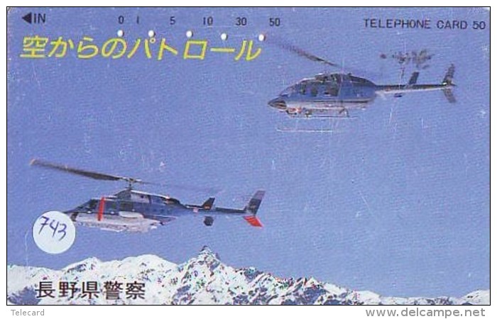 Télécarte   Hélicoptère (743) HELICOPTER - CHOPPER - Hubschrauber - HELICÓPTERO - Elicottero - Avion - Avions