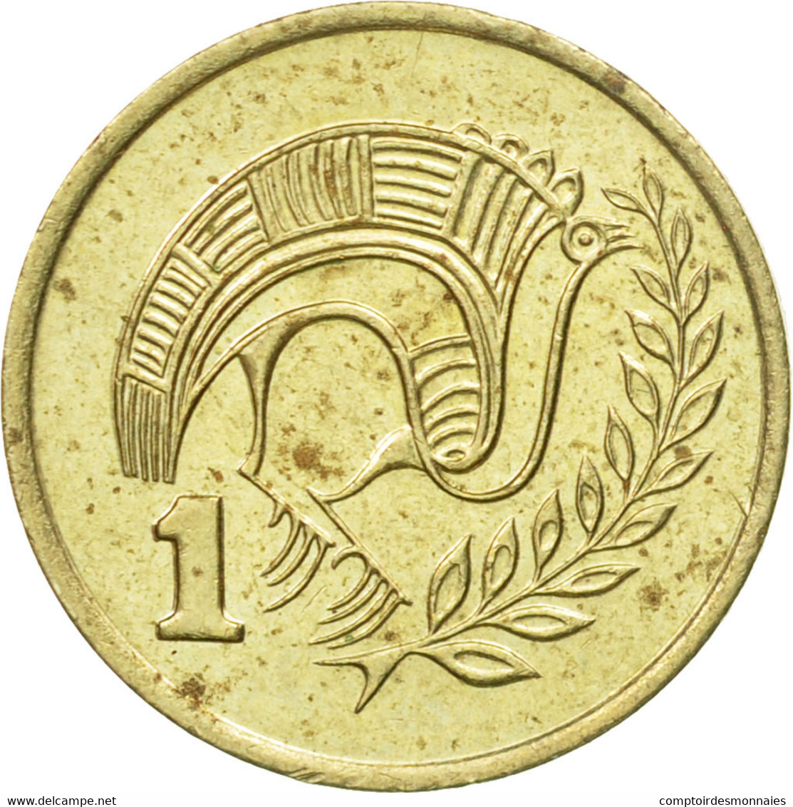 Monnaie, Chypre, Cent, 1983, TTB, Nickel-brass, KM:53.1 - Chypre