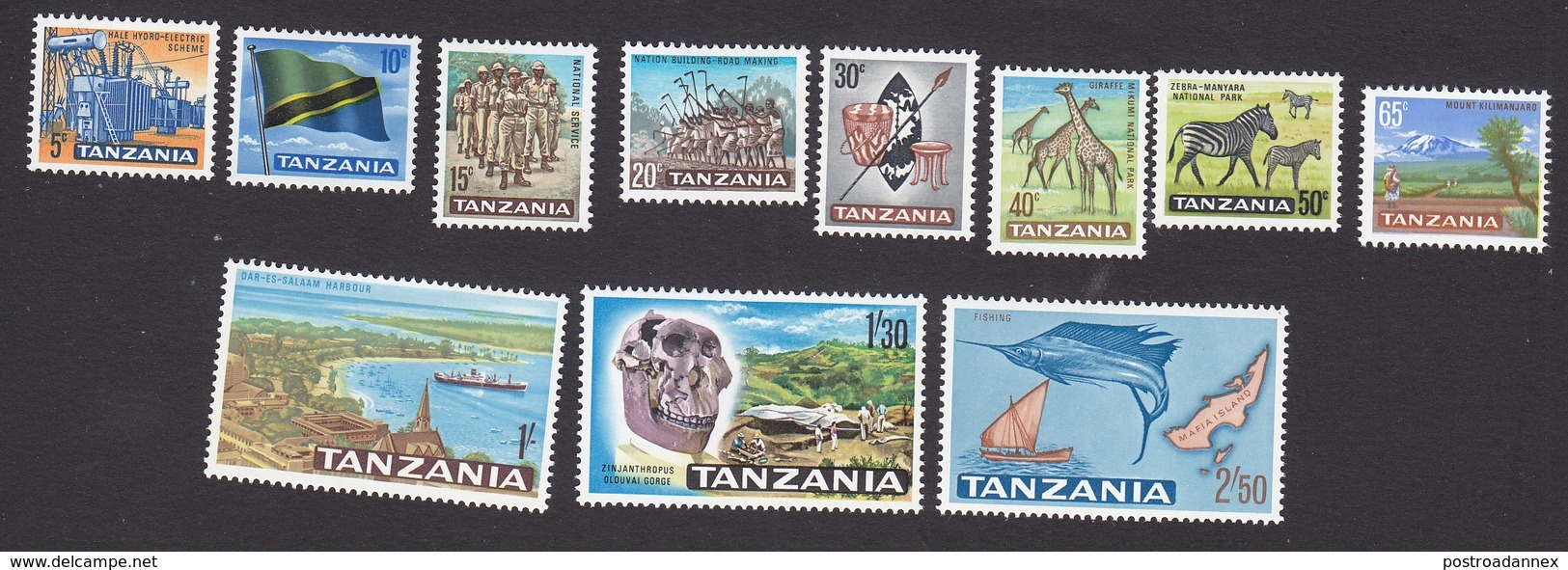 Tanzania, Scott #5-15, Mint Hinged, Industry Of Tanzania, Issued 1965 - Tanzanie (1964-...)