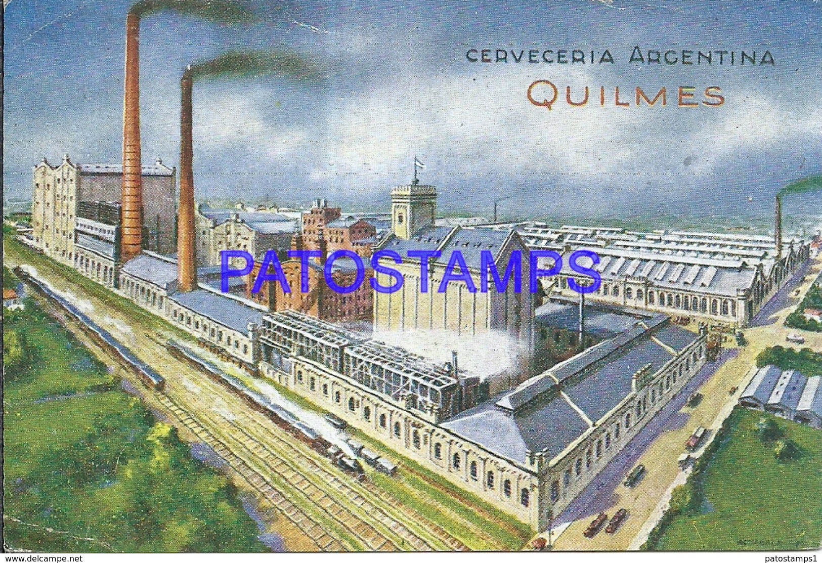 98222 ARGENTINA BUENOS AIRES QUILMES CERVECERIA BEER PUBLICITY POSTAL POSTCARD - Argentinien