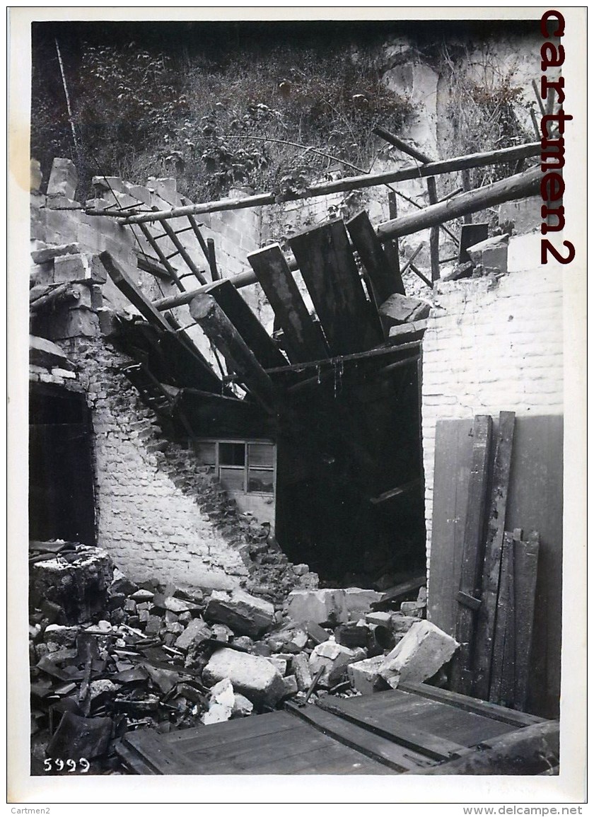 GRANDE PHOTO : LANAYE GLISSEMENT DE TERRAIN CANAL ALBERT GRUE CHANTIER PENICHE BELGIQUE - Andere & Zonder Classificatie