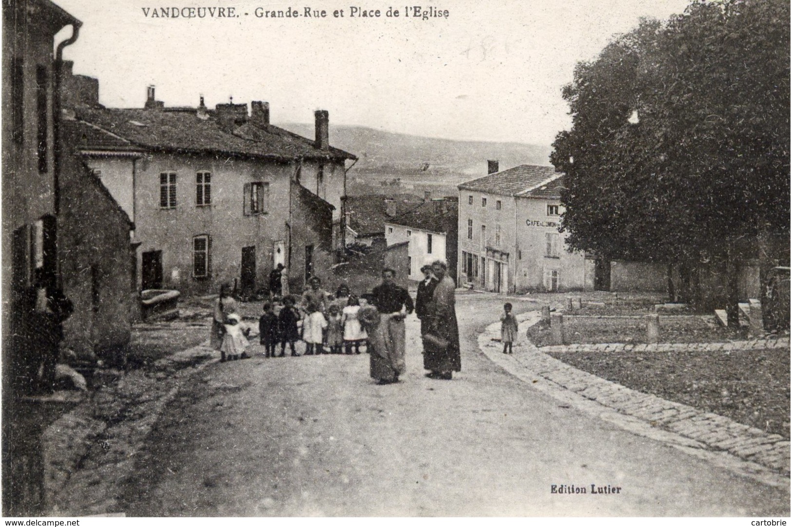 54 VANDOEUVRE-LES-NANCY - Grande-Rue Et Place De L'Eglise - Animée - Vandoeuvre Les Nancy