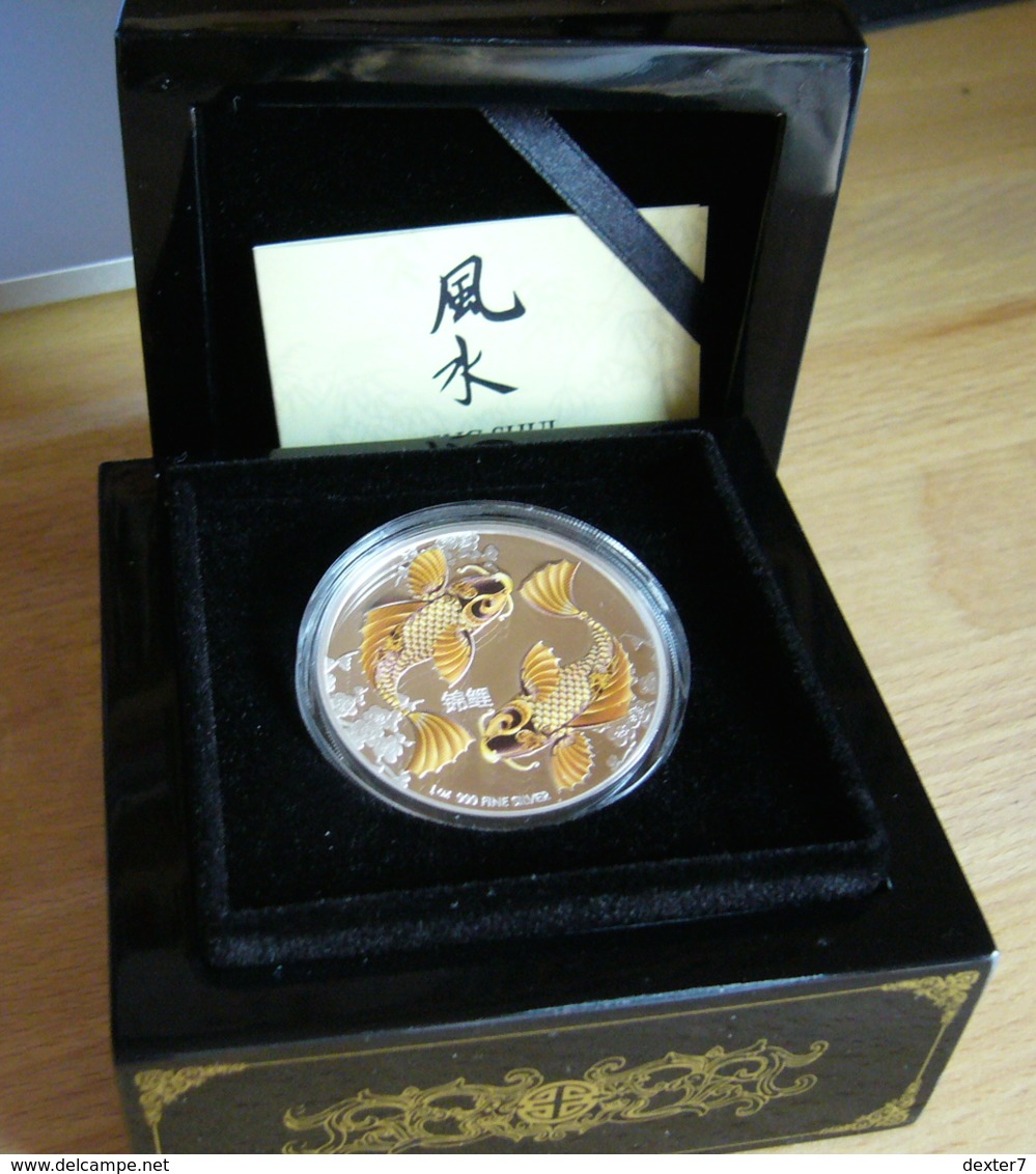 Niue, New Zealand, Feng Shui KOI 1 Oz 2012 Silver 99,9 % PROOF - 1 Oncia Argento Puro Bullion - Niue