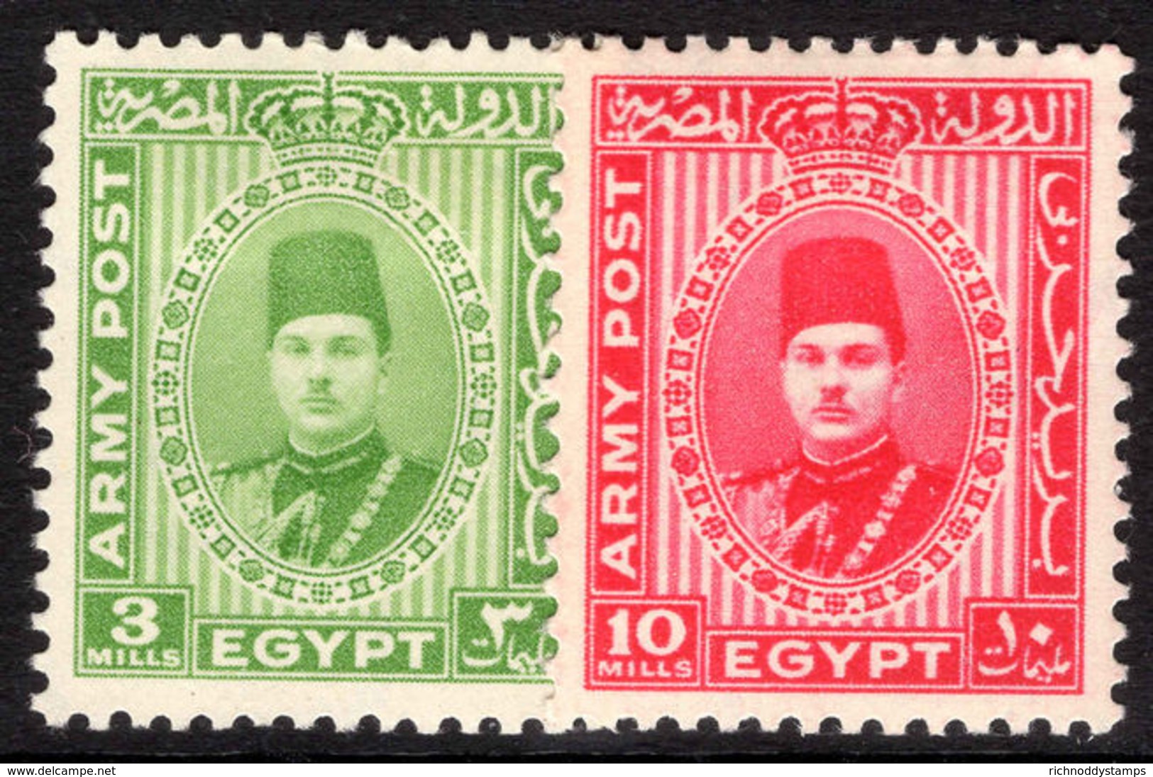 Egypt 1939 British Forces Lightly Mounted Mint. - Unused Stamps