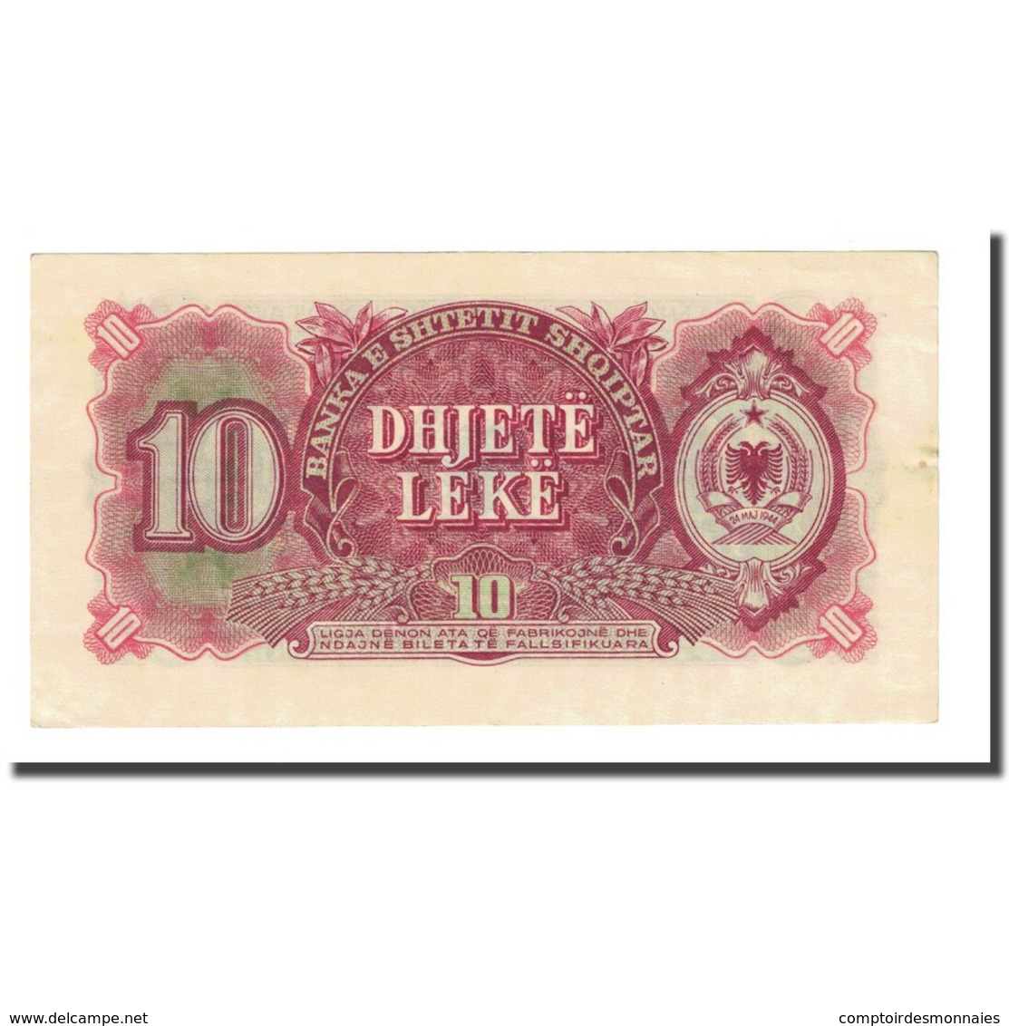 Billet, Albania, 10 Lekë, 1949, KM:24, SUP - Albanie