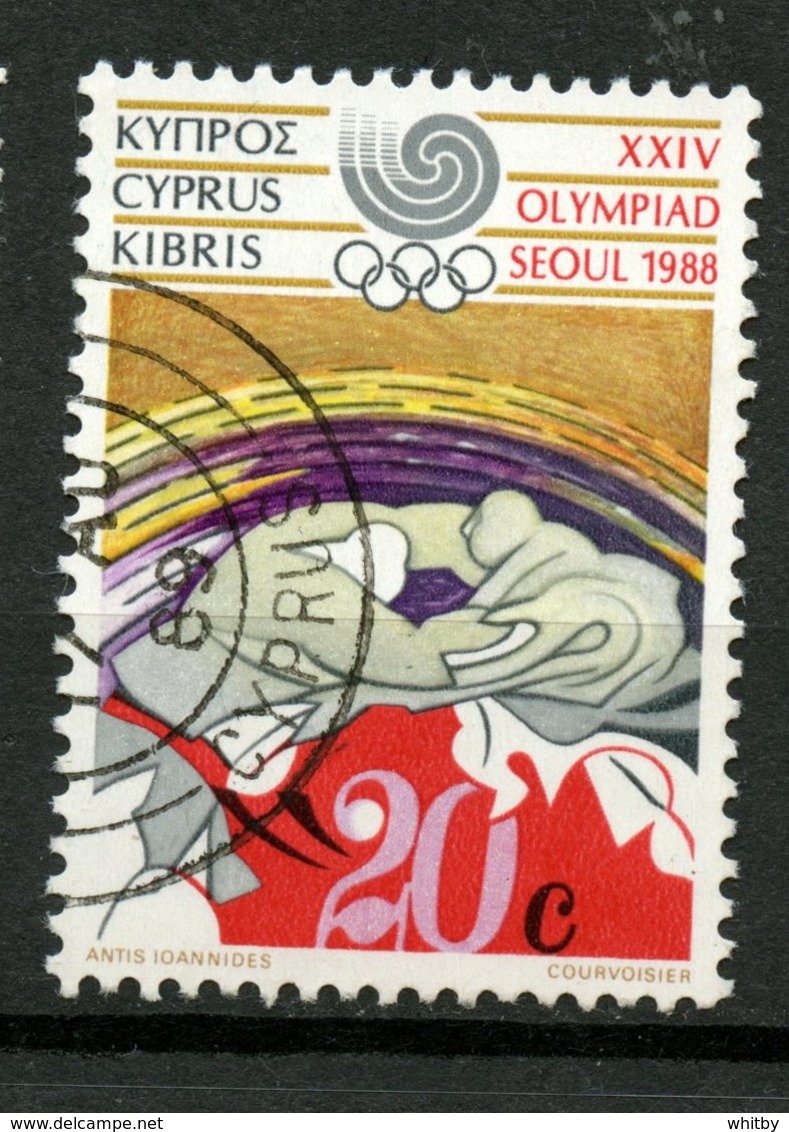 Cyprus 1988 20c Olympics Issue #708 - Oblitérés